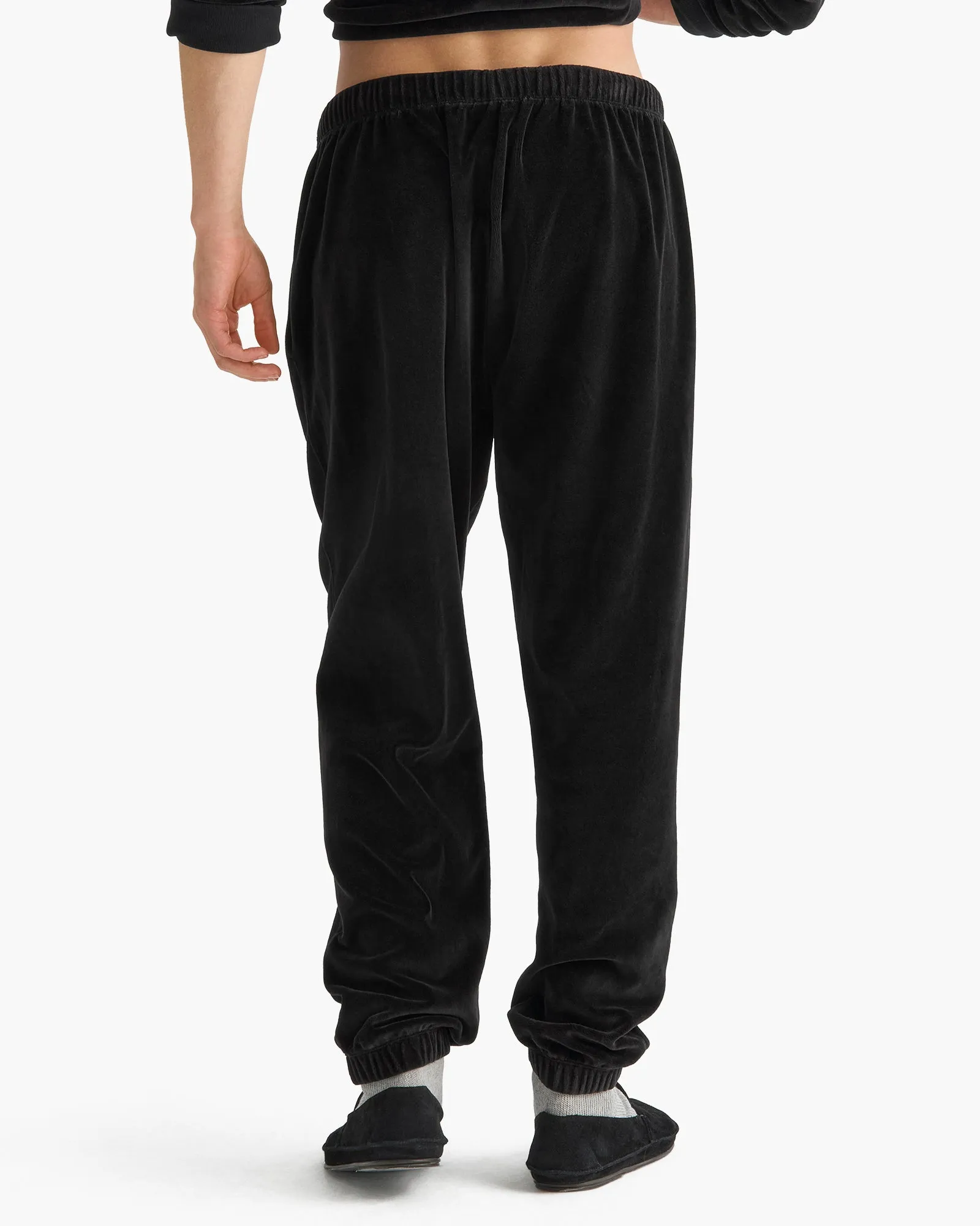 Velour Pull On Jogger - Black sold by ATM product image thumbnail 5