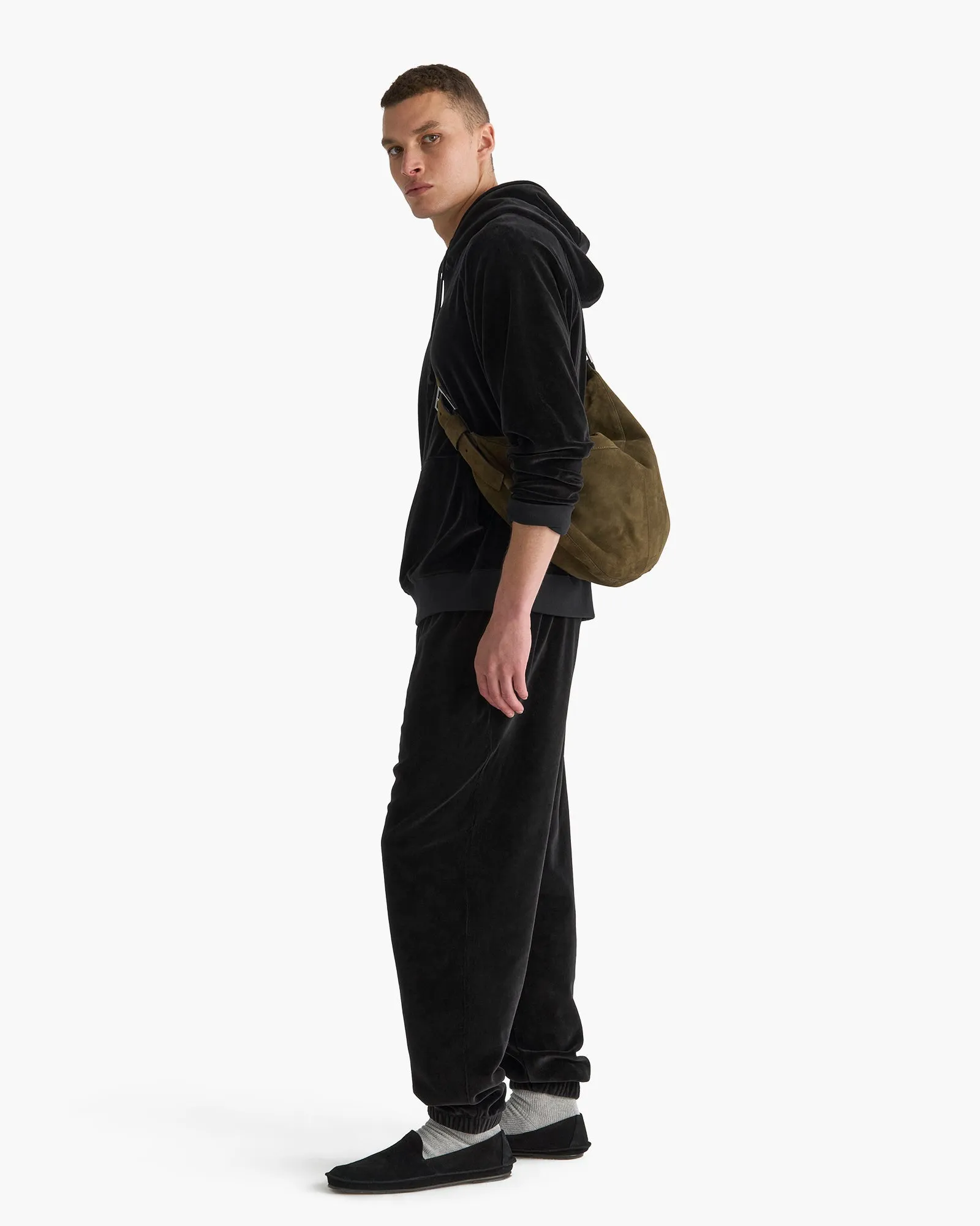 Velour Pull On Jogger - Black sold by ATM product image thumbnail 2