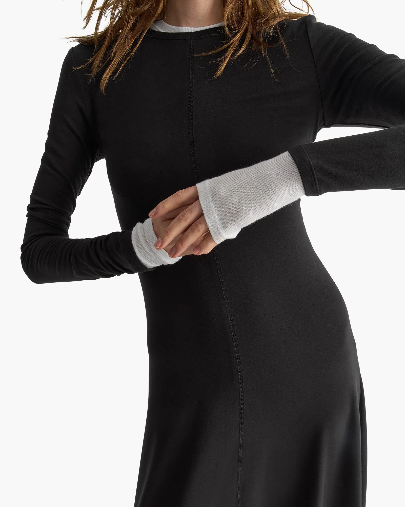 Long Sleeve Maxi Dress - Black sold by ATM product image thumbnail 5