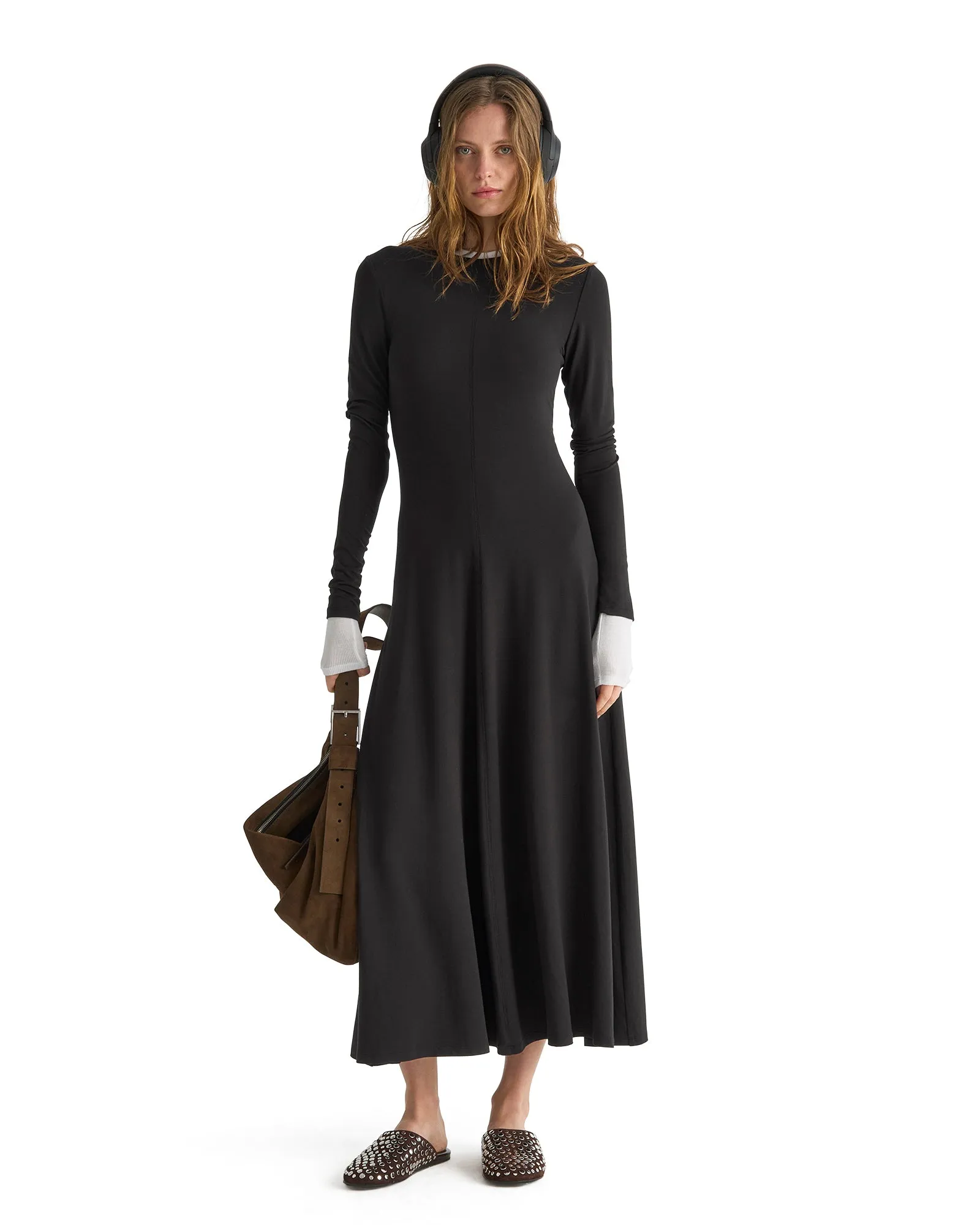 Long Sleeve Maxi Dress - Black sold by ATM product image thumbnail 4