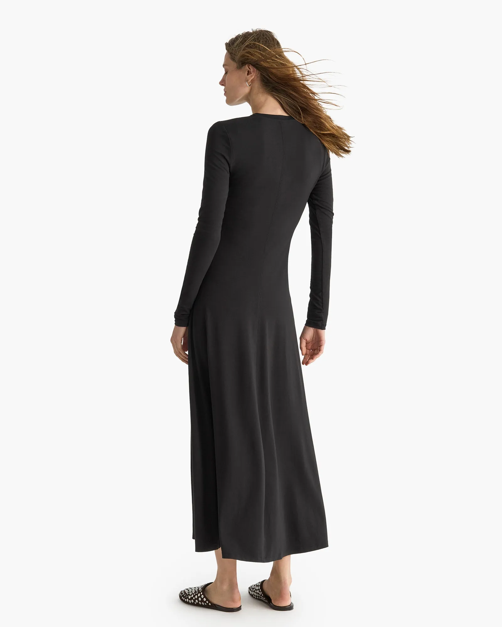 Long Sleeve Maxi Dress - Black sold by ATM product image thumbnail 3