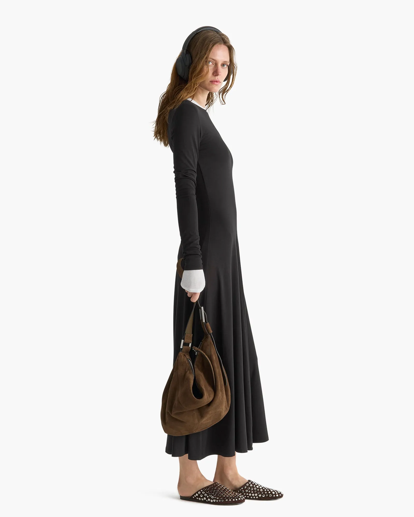 Long Sleeve Maxi Dress - Black sold by ATM product image thumbnail 2