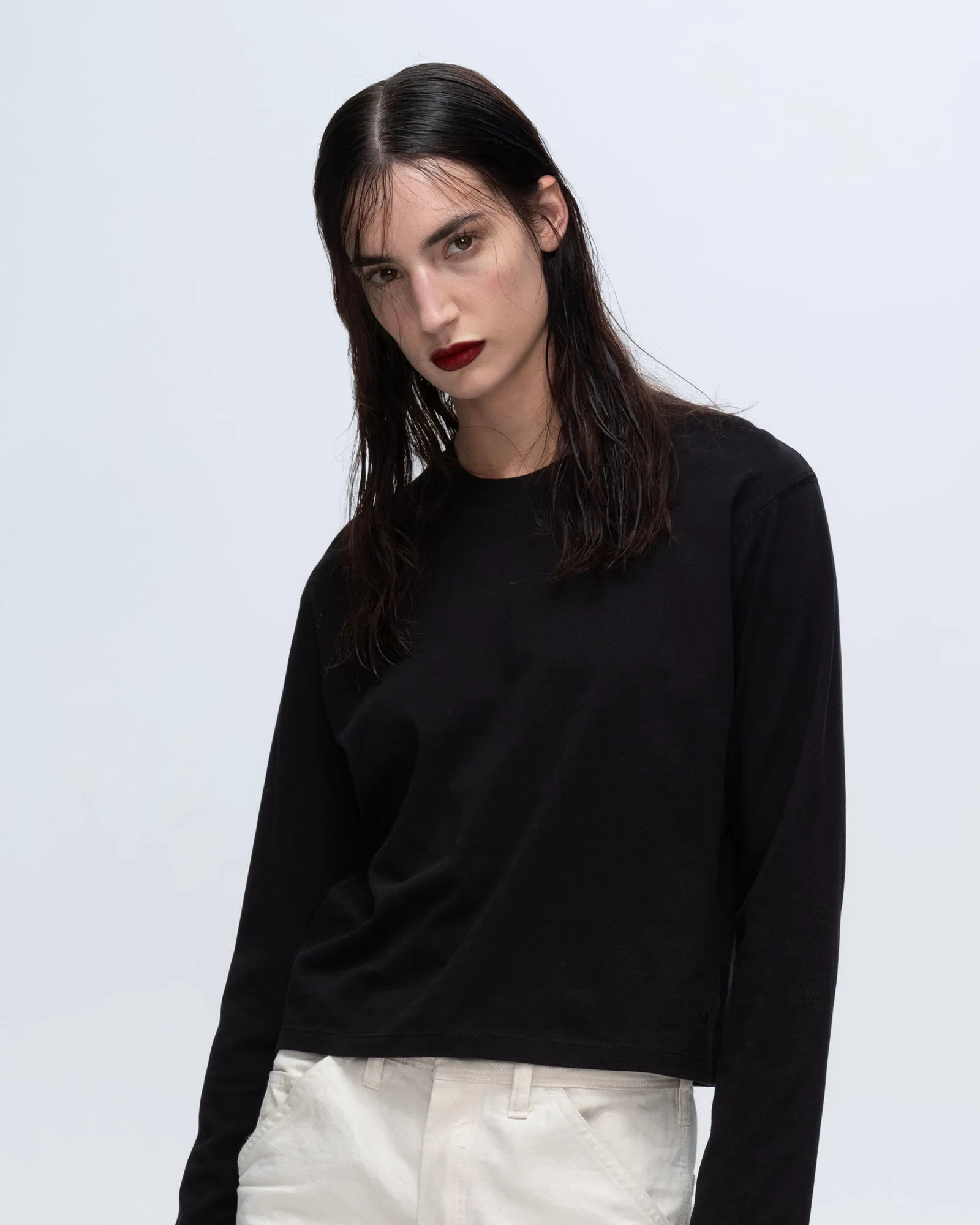 Classic Jersey Long Sleeve Boy Tee - Black sold by ATM product image thumbnail 4