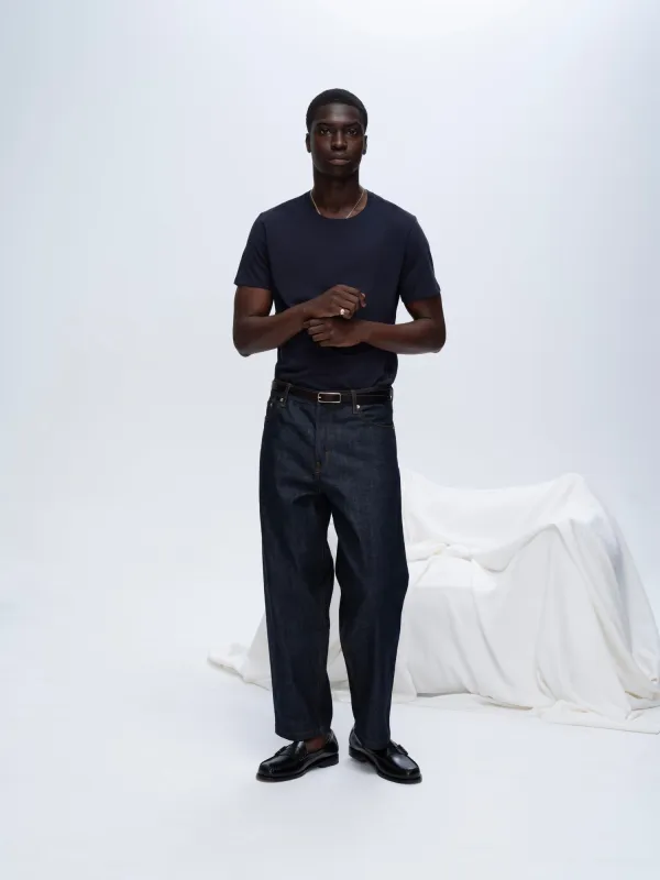 Classic Jersey Crew Neck Tee - Midnight sold by ATM