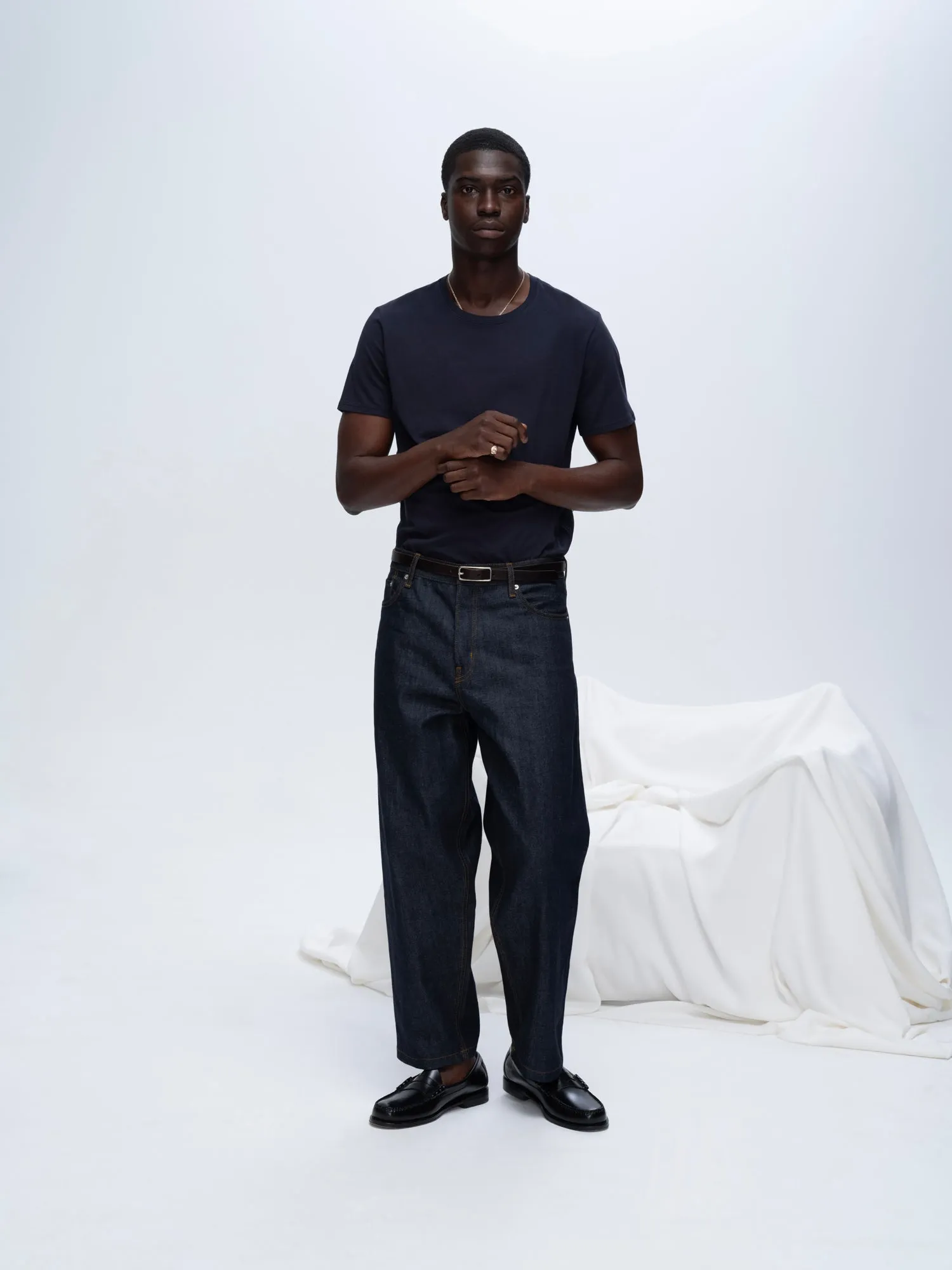 Classic Jersey Crew Neck Tee - Midnight sold by ATM