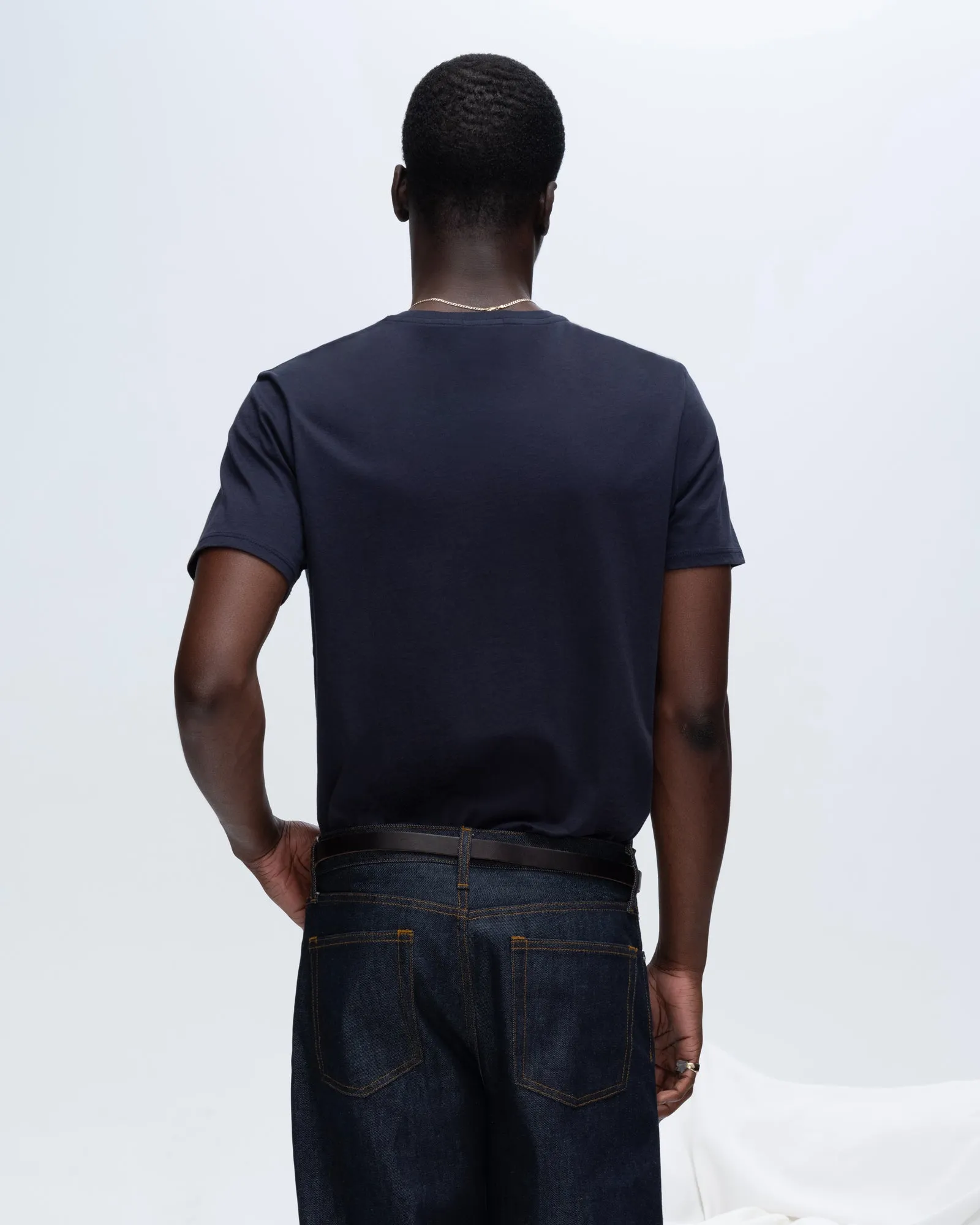 Classic Jersey Crew Neck Tee - Midnight sold by ATM product image thumbnail 3