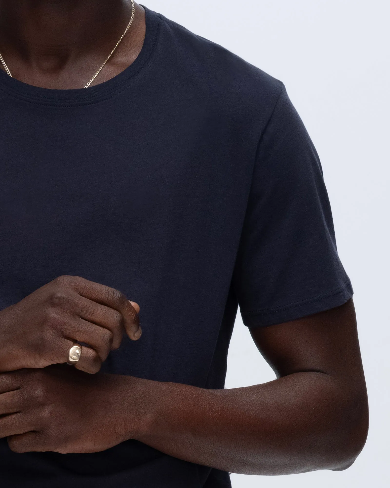 Classic Jersey Crew Neck Tee - Midnight sold by ATM product image thumbnail 5