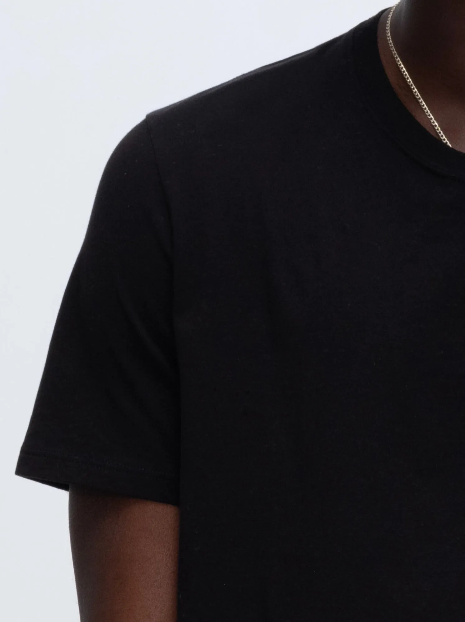 Classic Jersey Crew Neck Tee - Black sold by ATM product image thumbnail 5