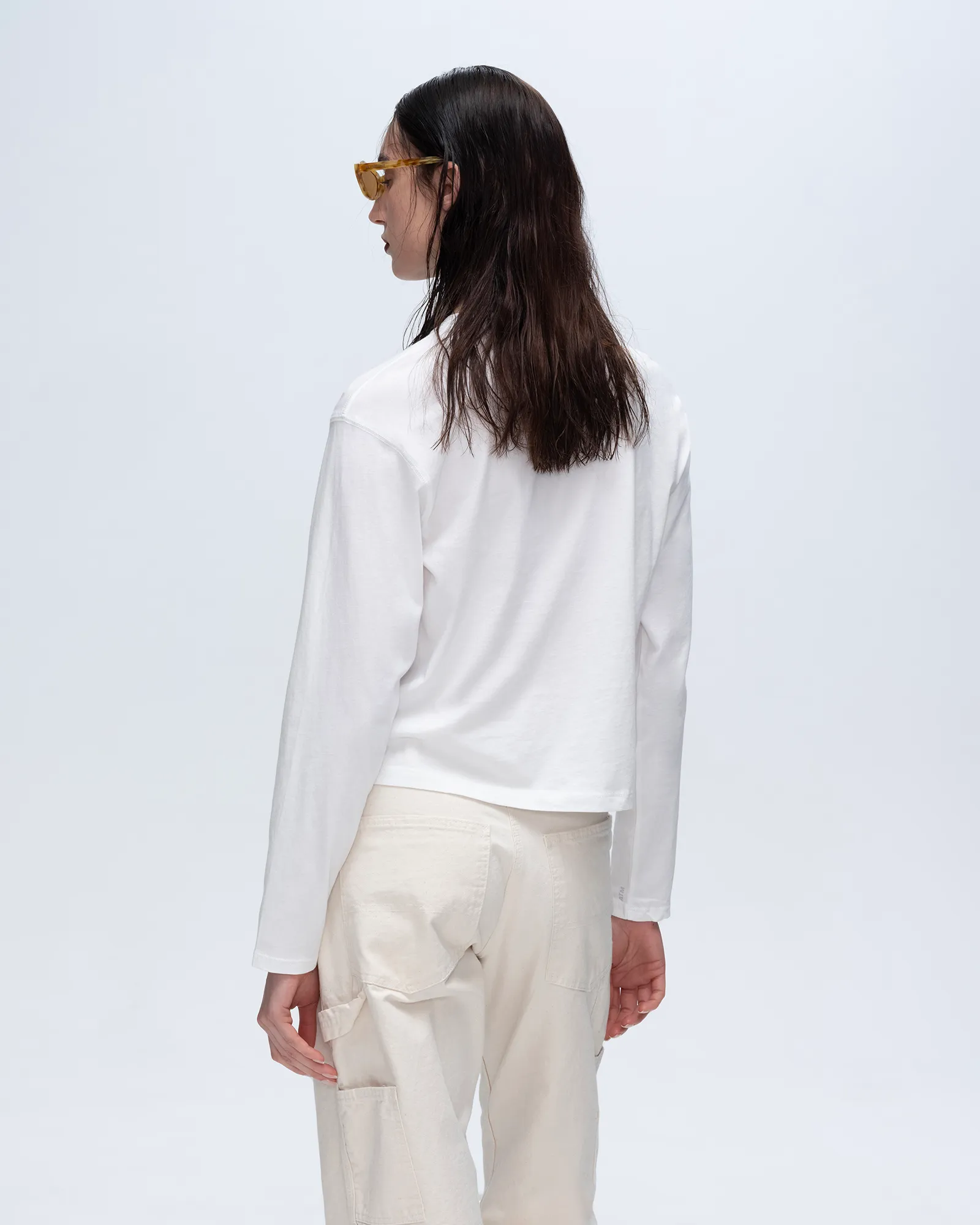Classic Jersey Long Sleeve Boy Tee - White sold by ATM product image thumbnail 5