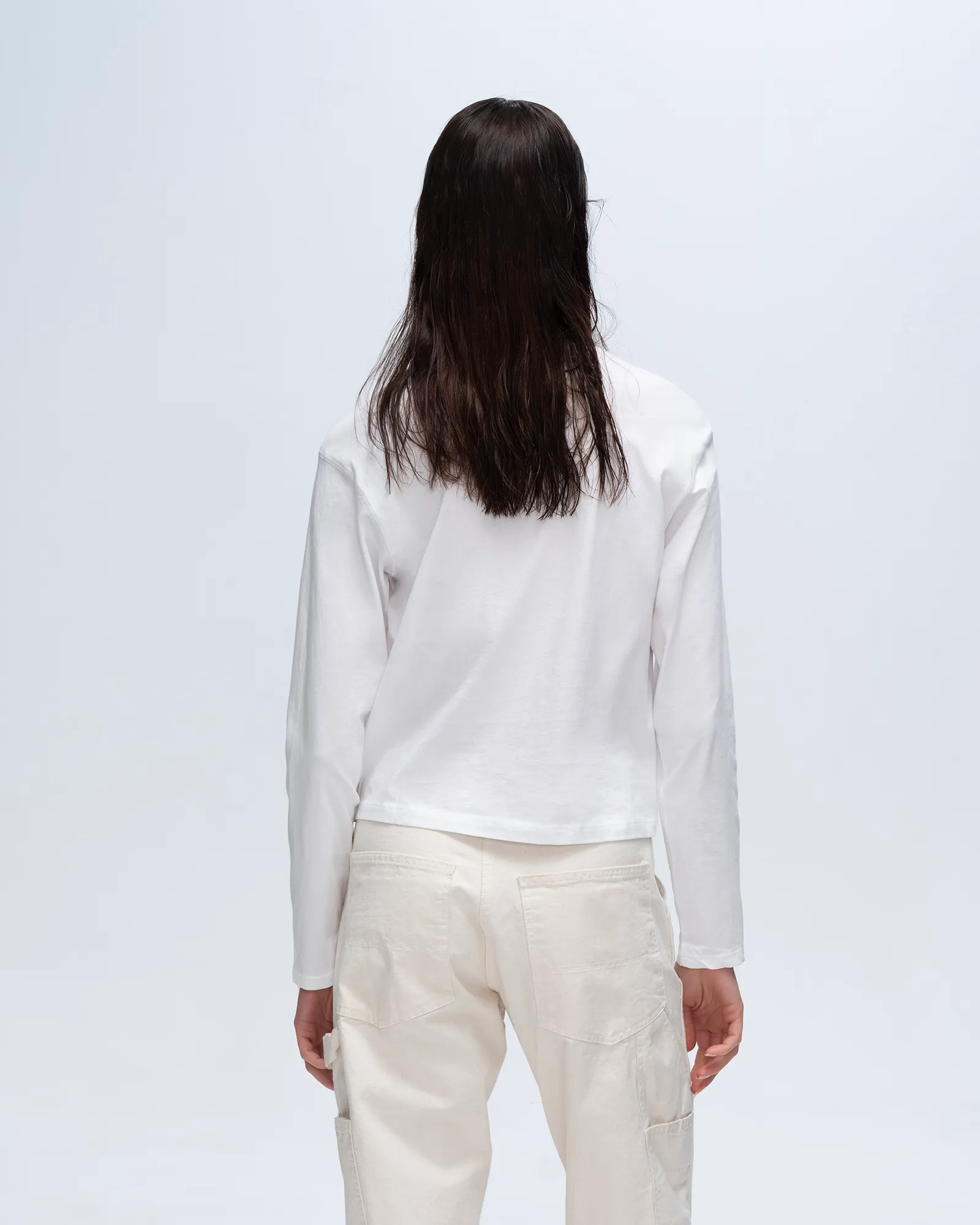 Classic Jersey Long Sleeve Boy Tee - White sold by ATM product image thumbnail 3