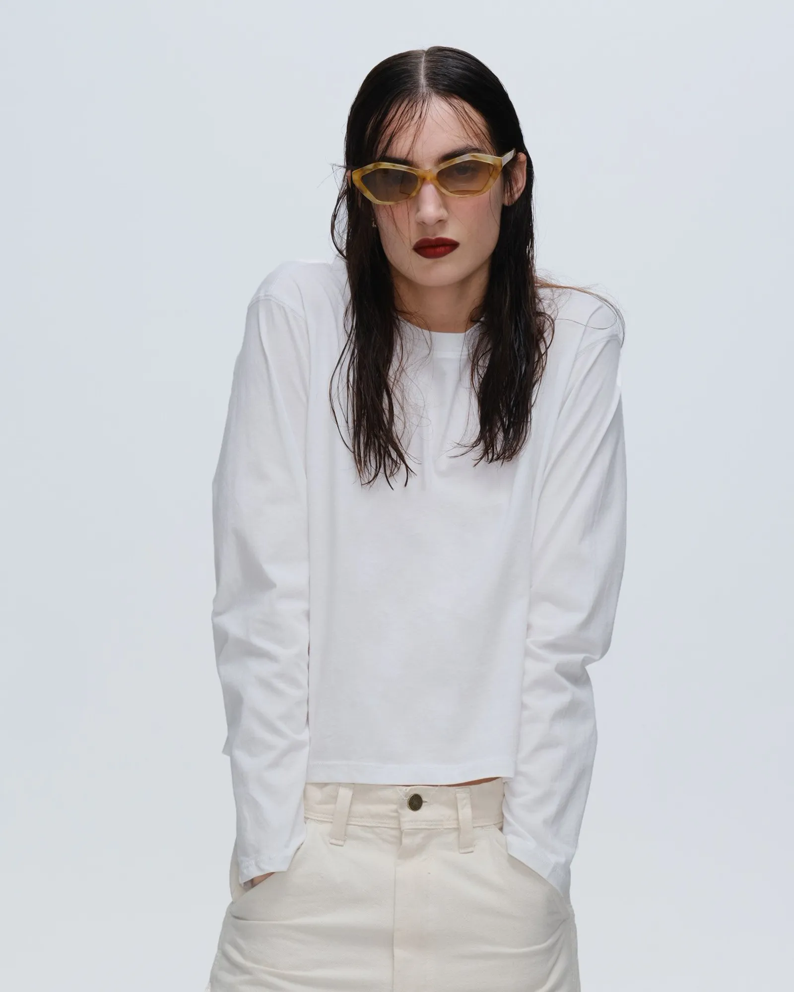 Classic Jersey Long Sleeve Boy Tee - White sold by ATM product image thumbnail 4