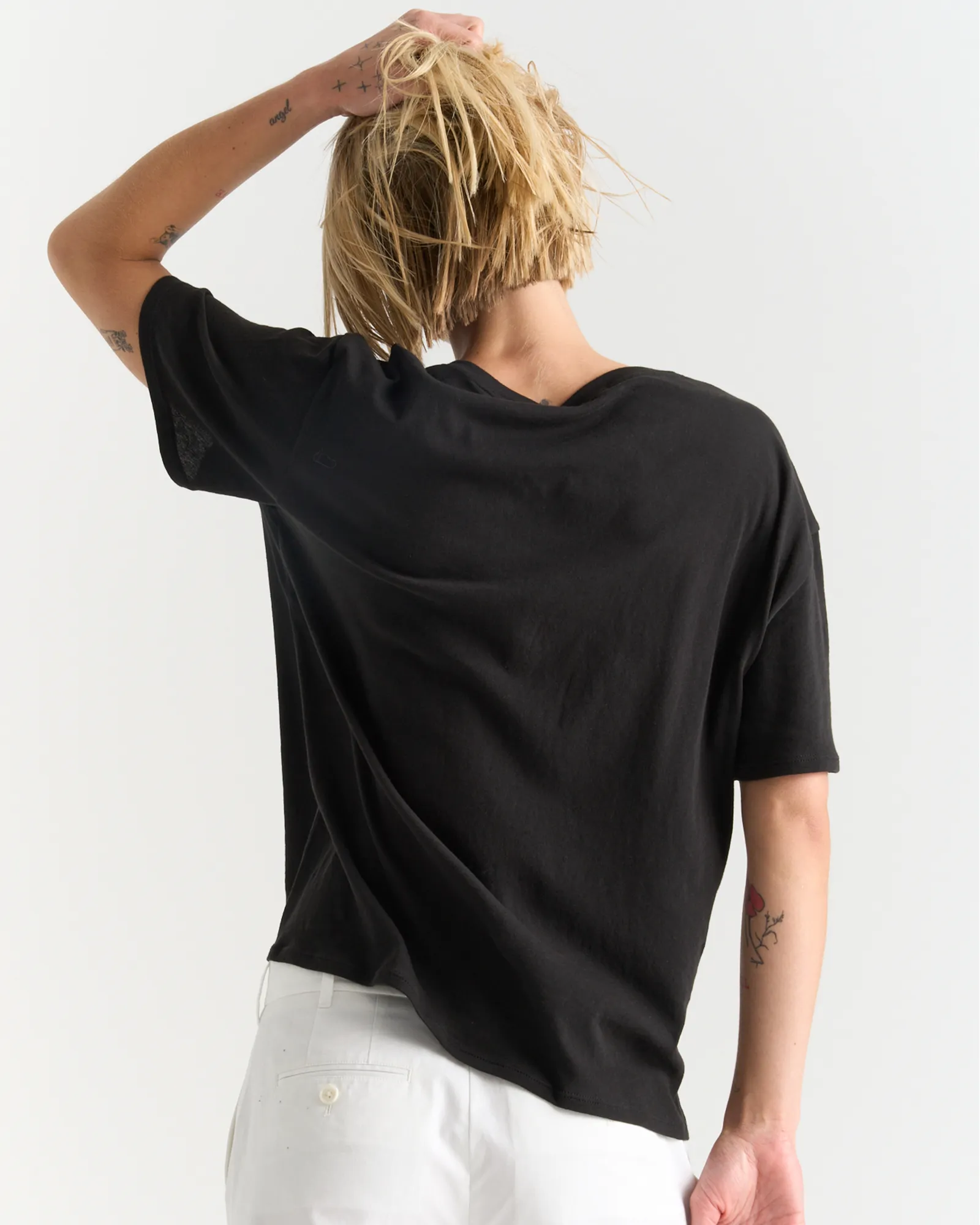 Vintage Jersey V-Neck Tee - Black sold by ATM product image thumbnail 3