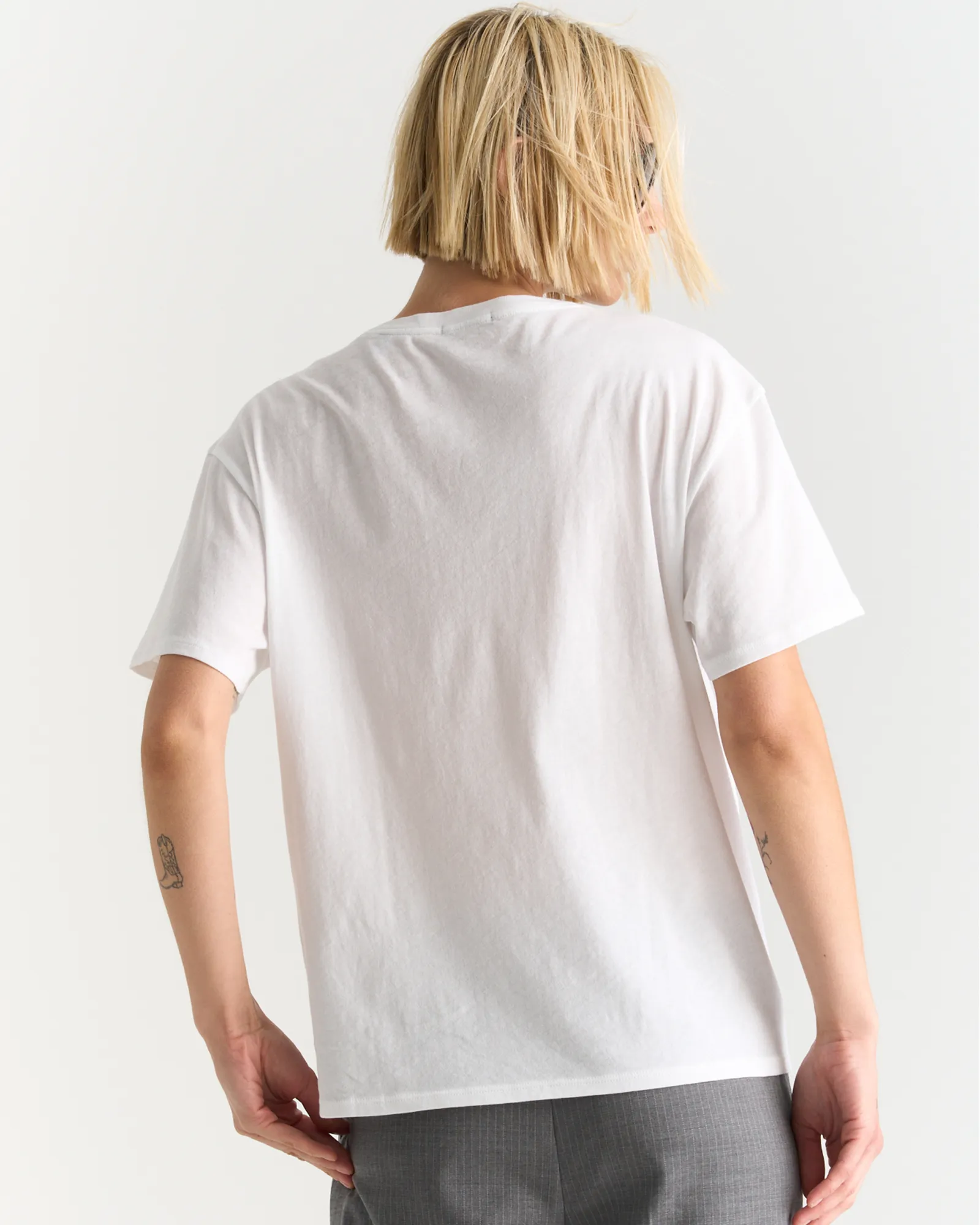 Vintage Jersey V-Neck Tee - White sold by ATM product image thumbnail 3