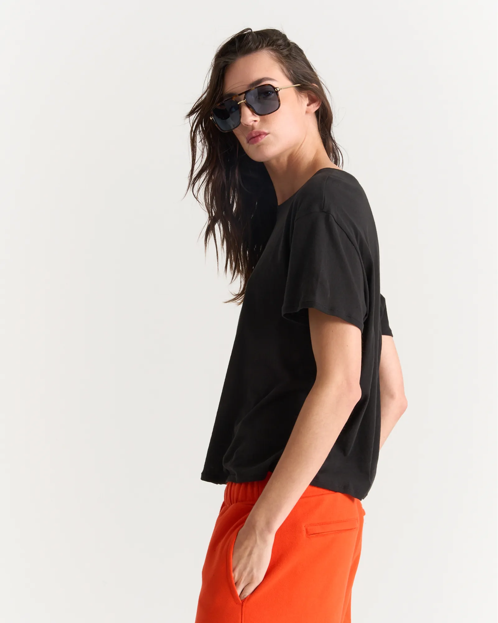 Vintage Jersey Crew Neck Tee - Black sold by ATM product image thumbnail 2