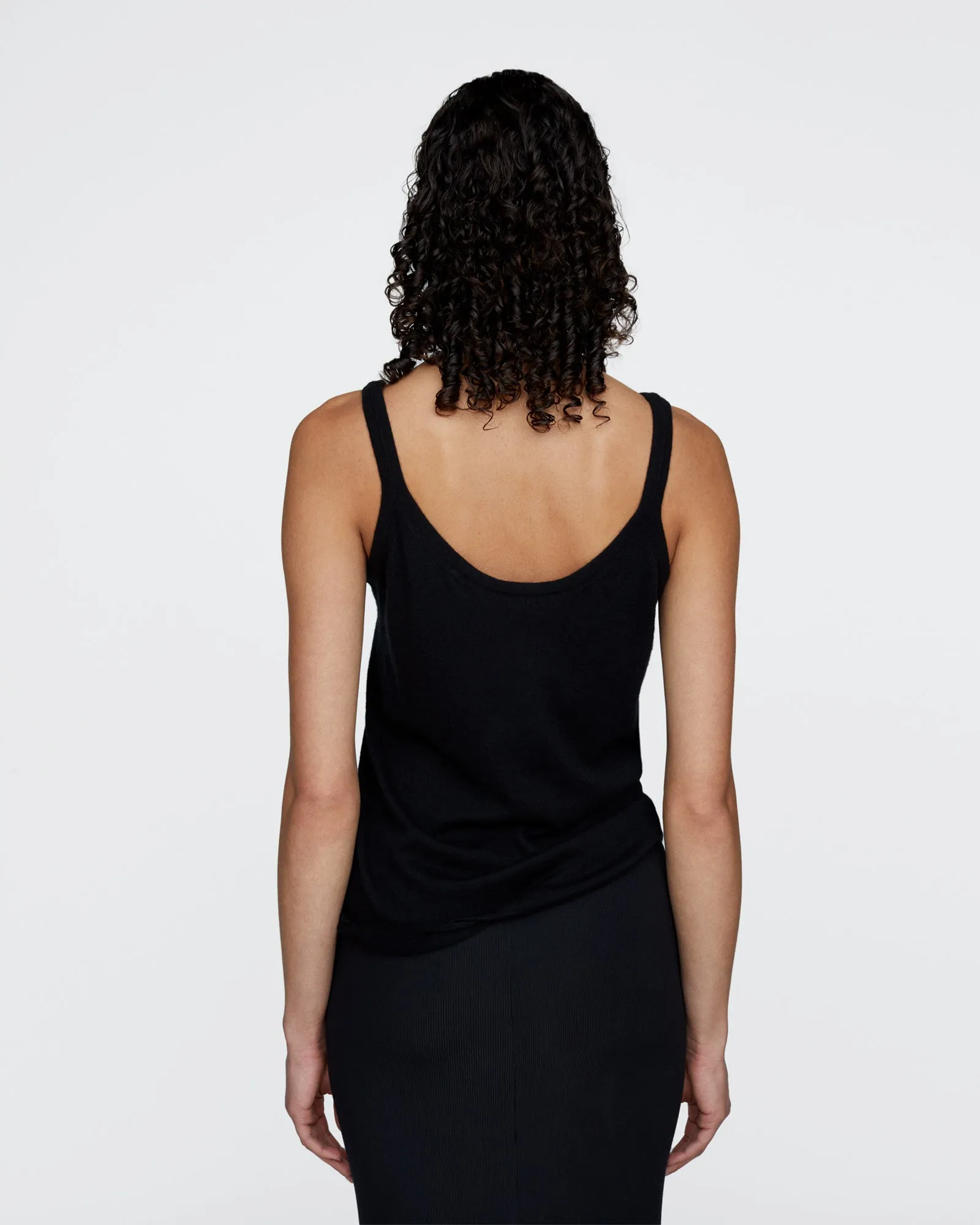 Cashmere Scoop Neck Tank - Black sold by ATM product image thumbnail 2