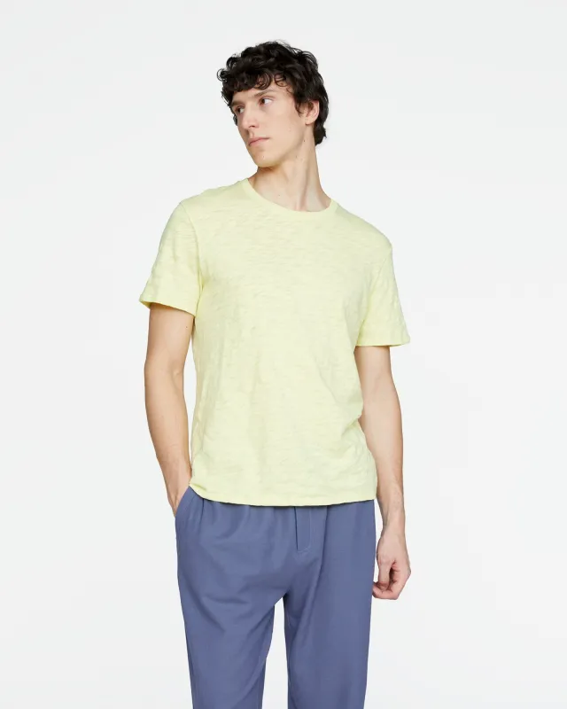 Slub Jersey Crew Neck Tee - Mellow Yellow sold by ATM