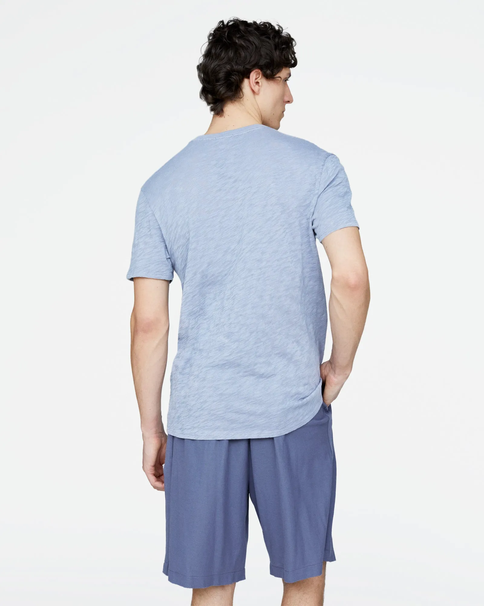 Slub Jersey Crew Neck Tee - Cool Water sold by ATM product image thumbnail 5