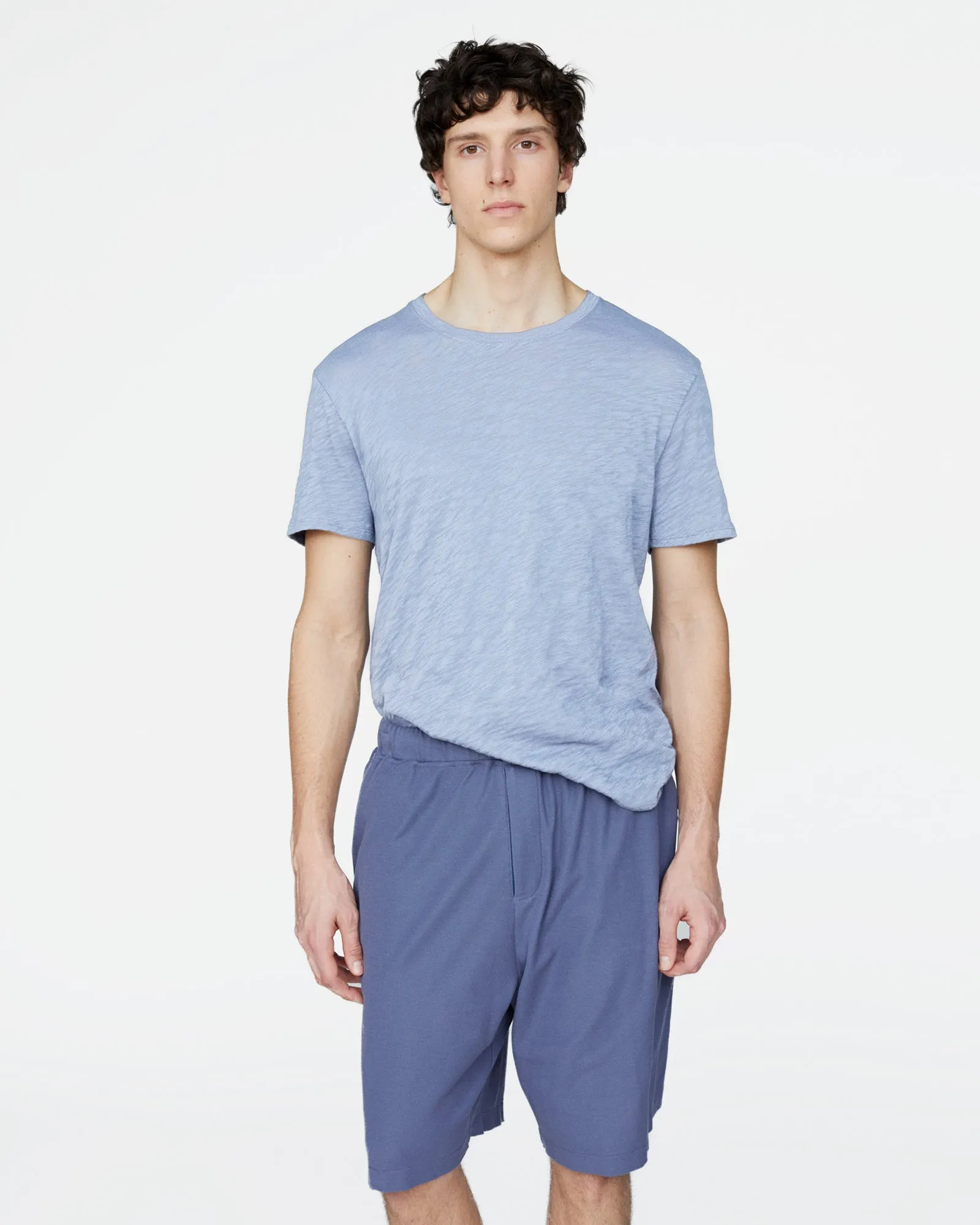 Slub Jersey Crew Neck Tee - Cool Water sold by ATM product image thumbnail 4