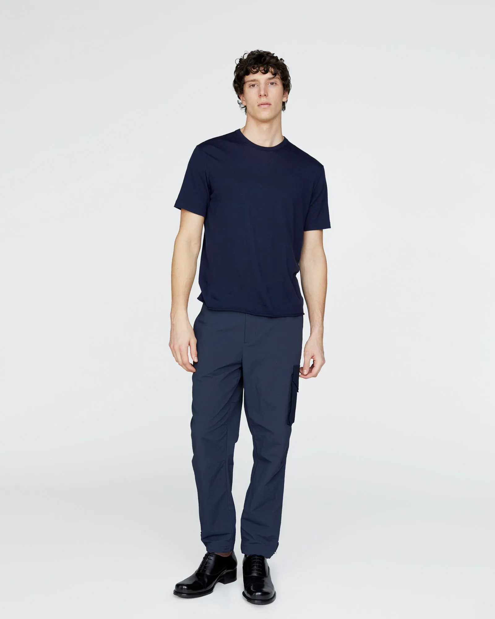 Extra Fine Merino Wool Crew Neck Tee - Midnight sold by ATM product image thumbnail 2