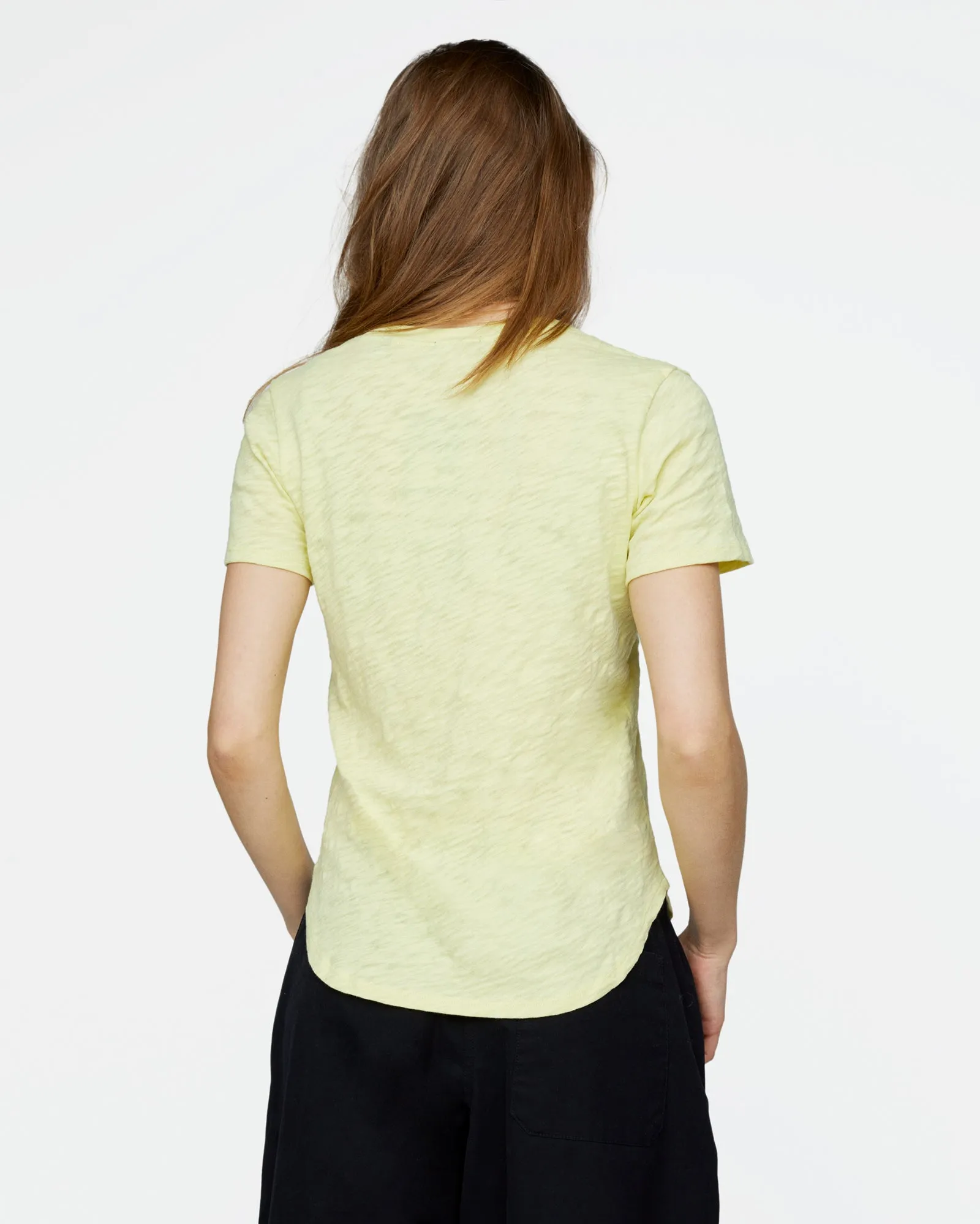 Slub Jersey Classic V-Neck Tee - Mellow Yellow sold by ATM product image thumbnail 3