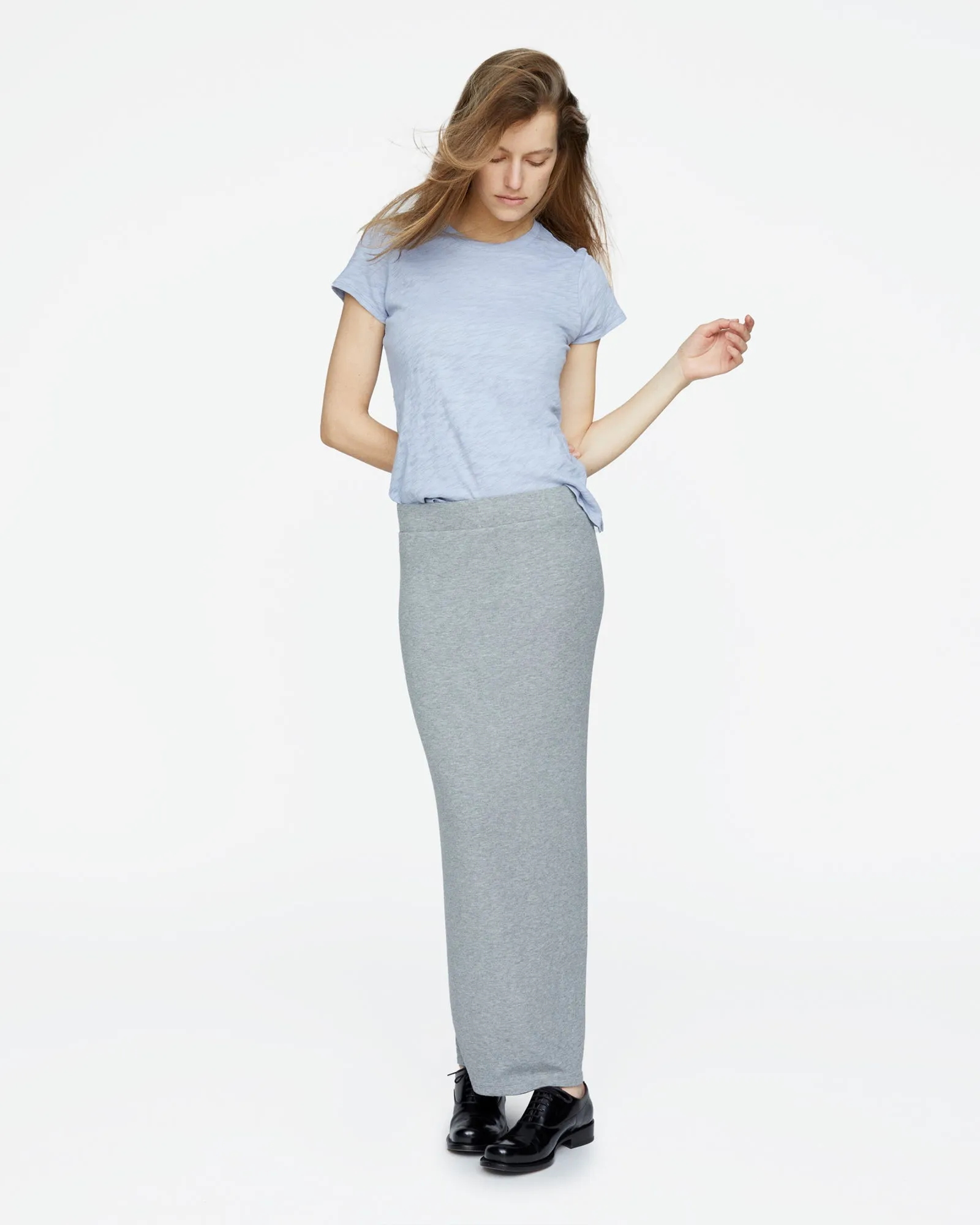 Slub Jersey Schoolboy Crew Neck Tee - Cool Water sold by ATM product image thumbnail 2