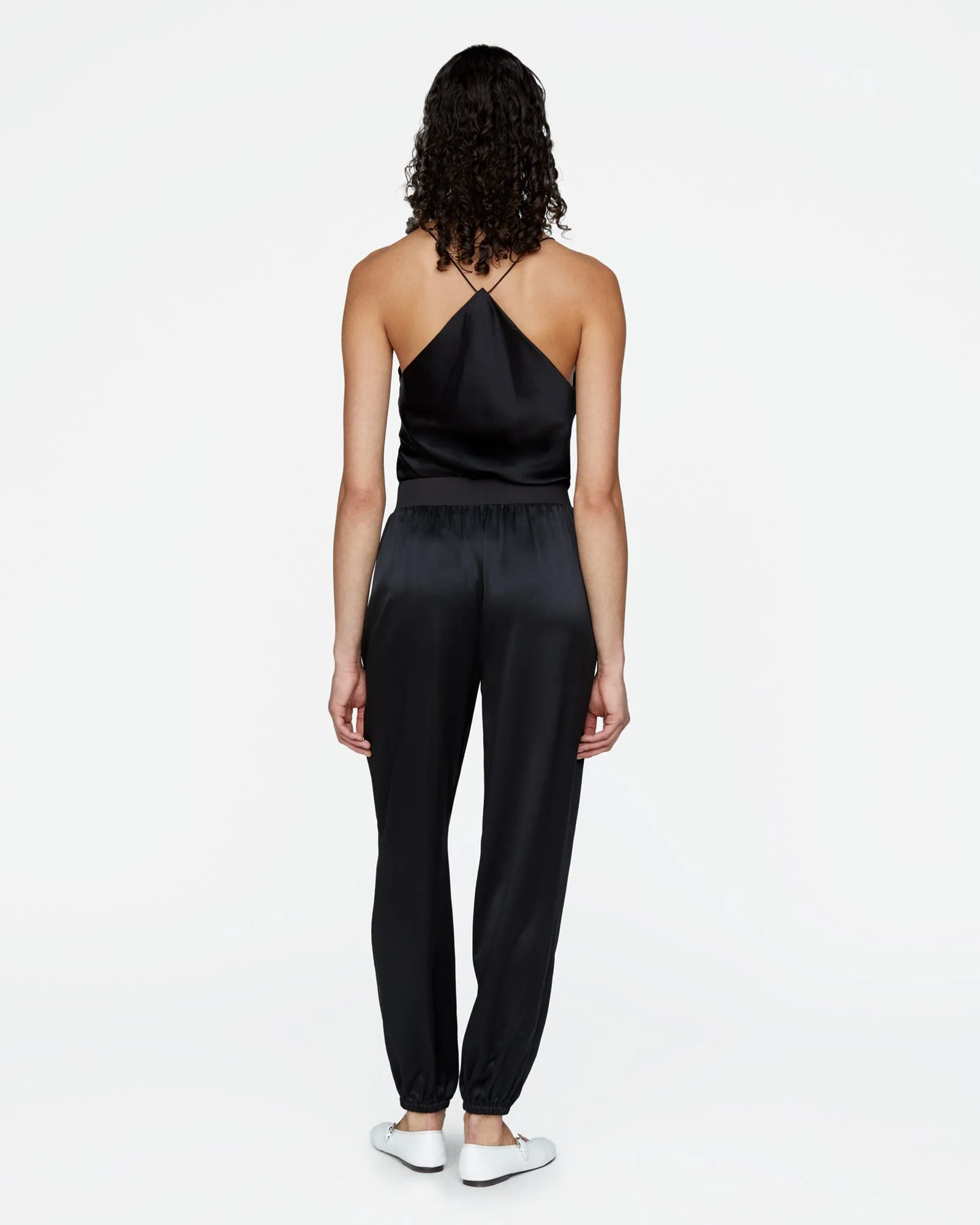 Silk Charmeuse Jogger - Black sold by ATM product image thumbnail 3