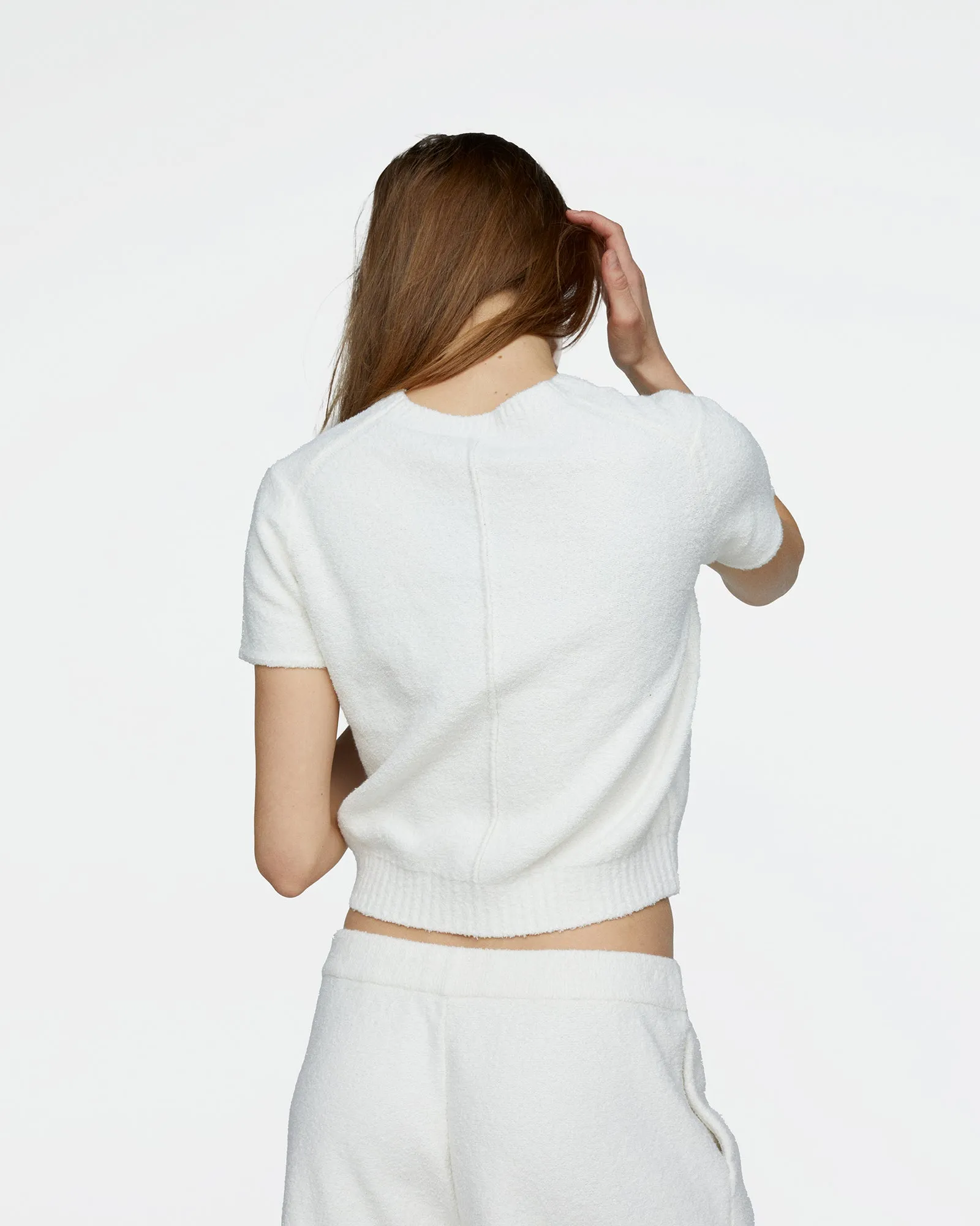 Boucle Short Sleeve Tee - Chalk sold by ATM product image thumbnail 3