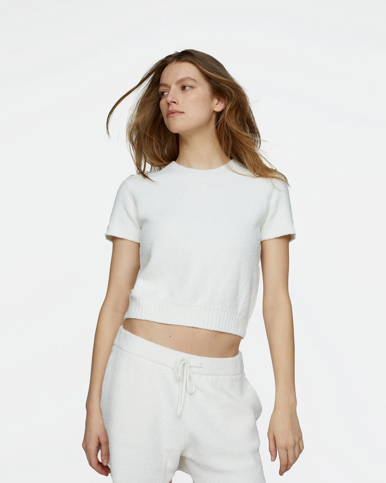 Boucle Short Sleeve Tee - Chalk sold by ATM product image thumbnail 2