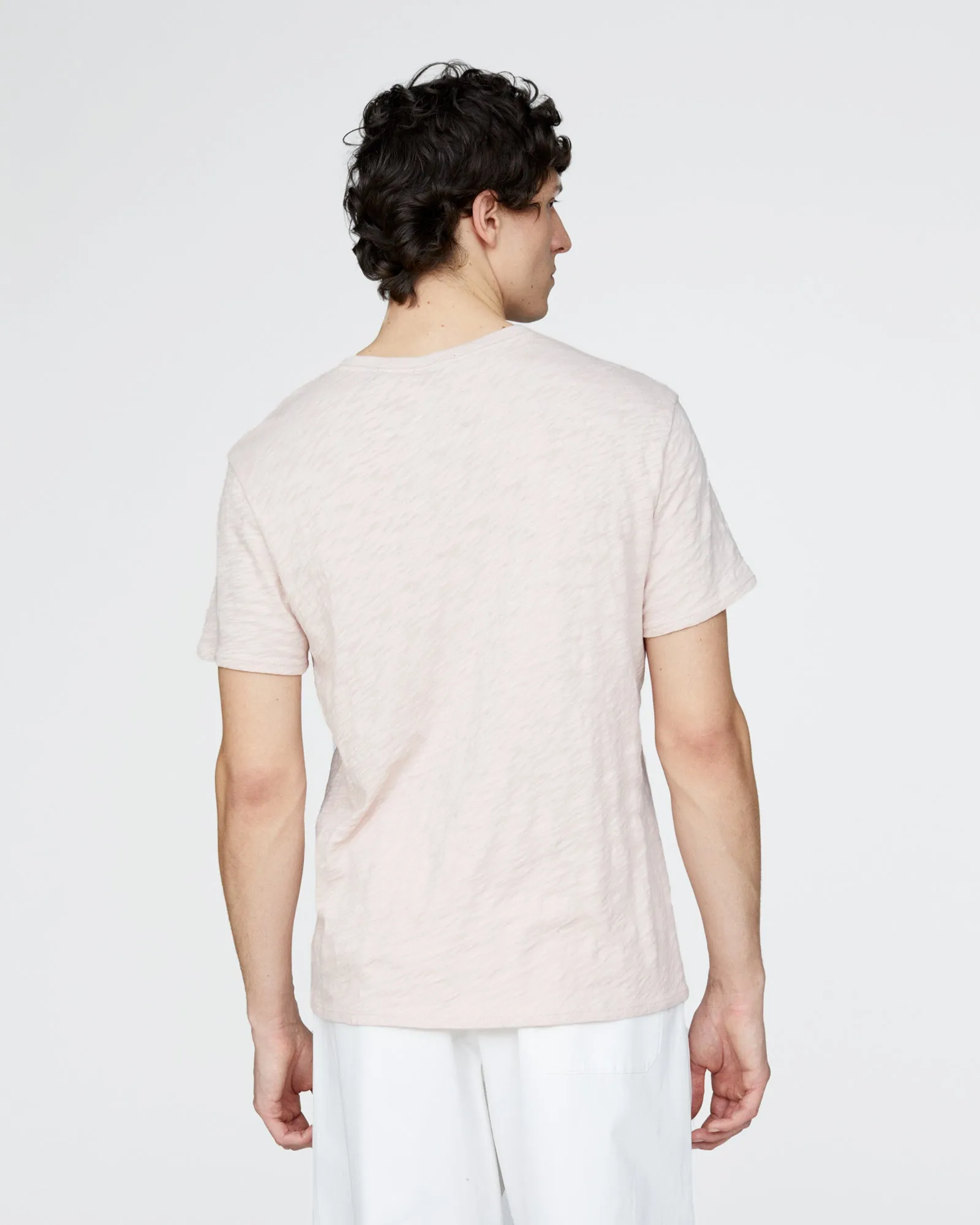 Slub Jersey V-Neck Tee - Faded Rose sold by ATM product image thumbnail 4