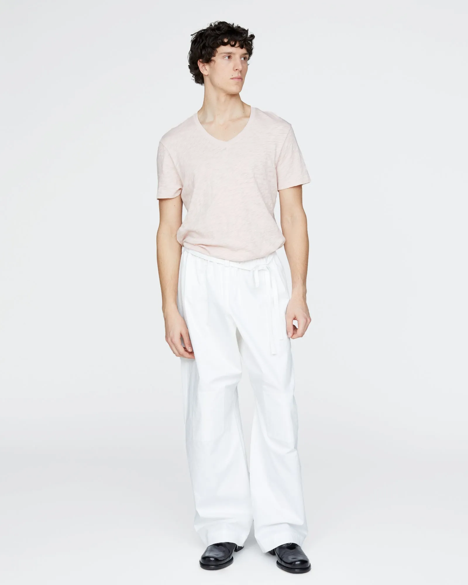 Slub Jersey V-Neck Tee - Faded Rose sold by ATM product image thumbnail 2