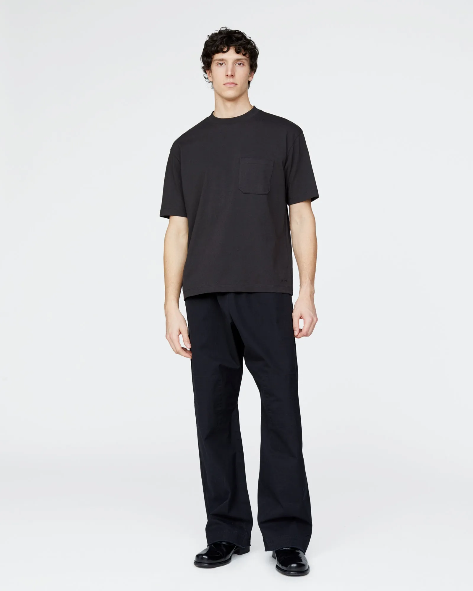 Heavyweight Jersey Crew Neck Pocket Tee - Black sold by ATM product image thumbnail 2