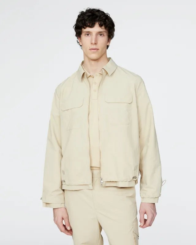 Nylon Ripstop Jacket - Macadamia sold by ATM