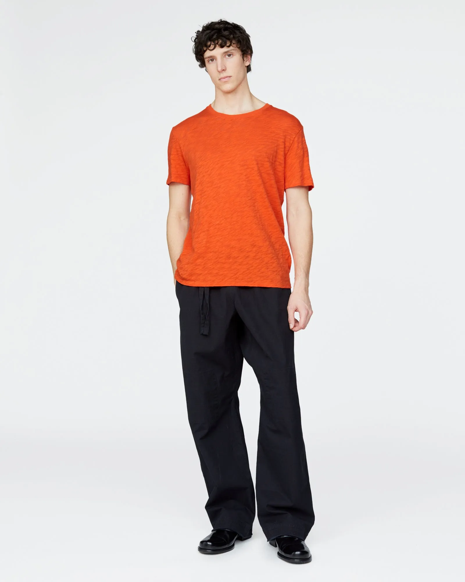 Slub Jersey Crew Neck Tee - Tomato sold by ATM product image thumbnail 2