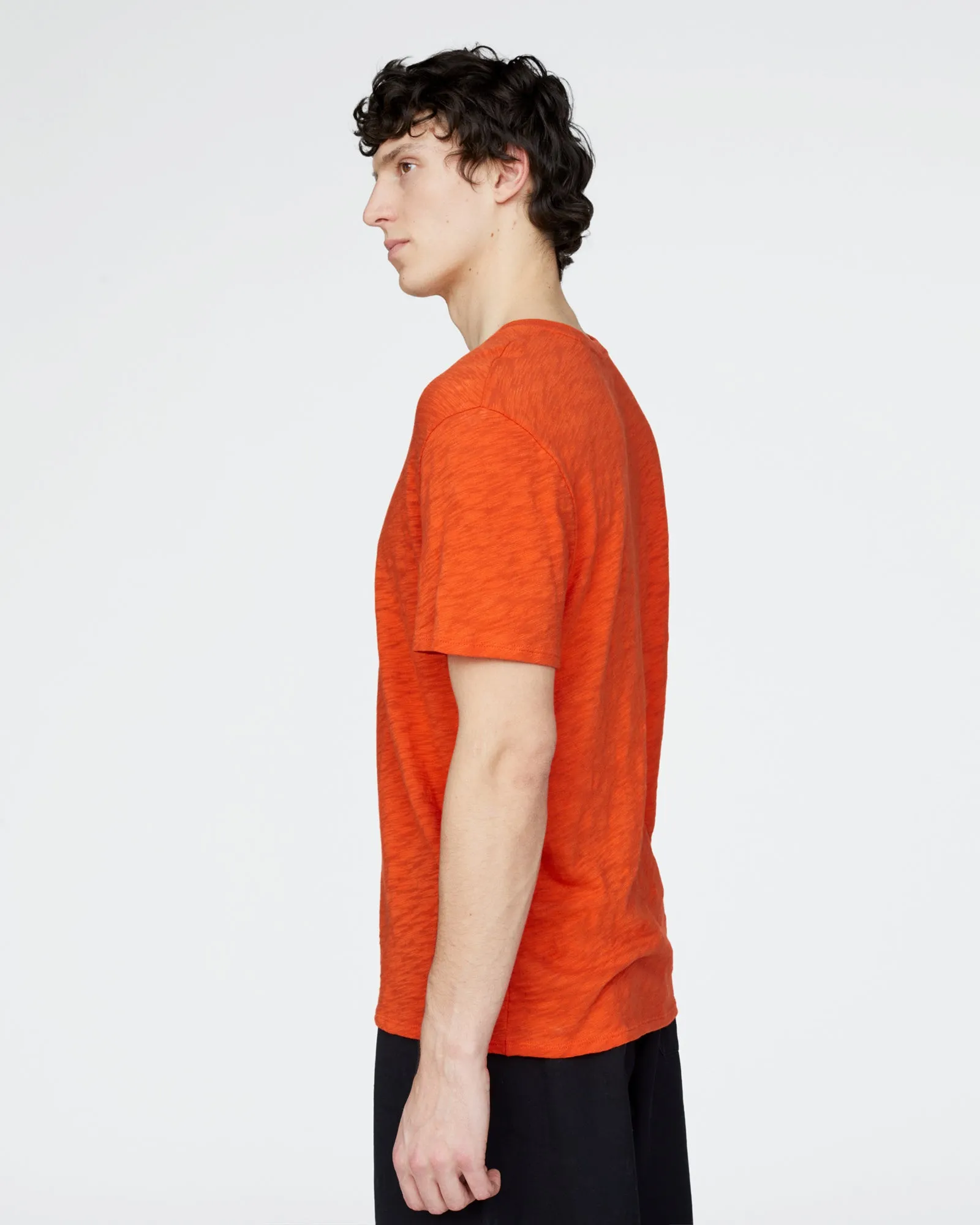Slub Jersey Crew Neck Tee - Tomato sold by ATM product image thumbnail 3