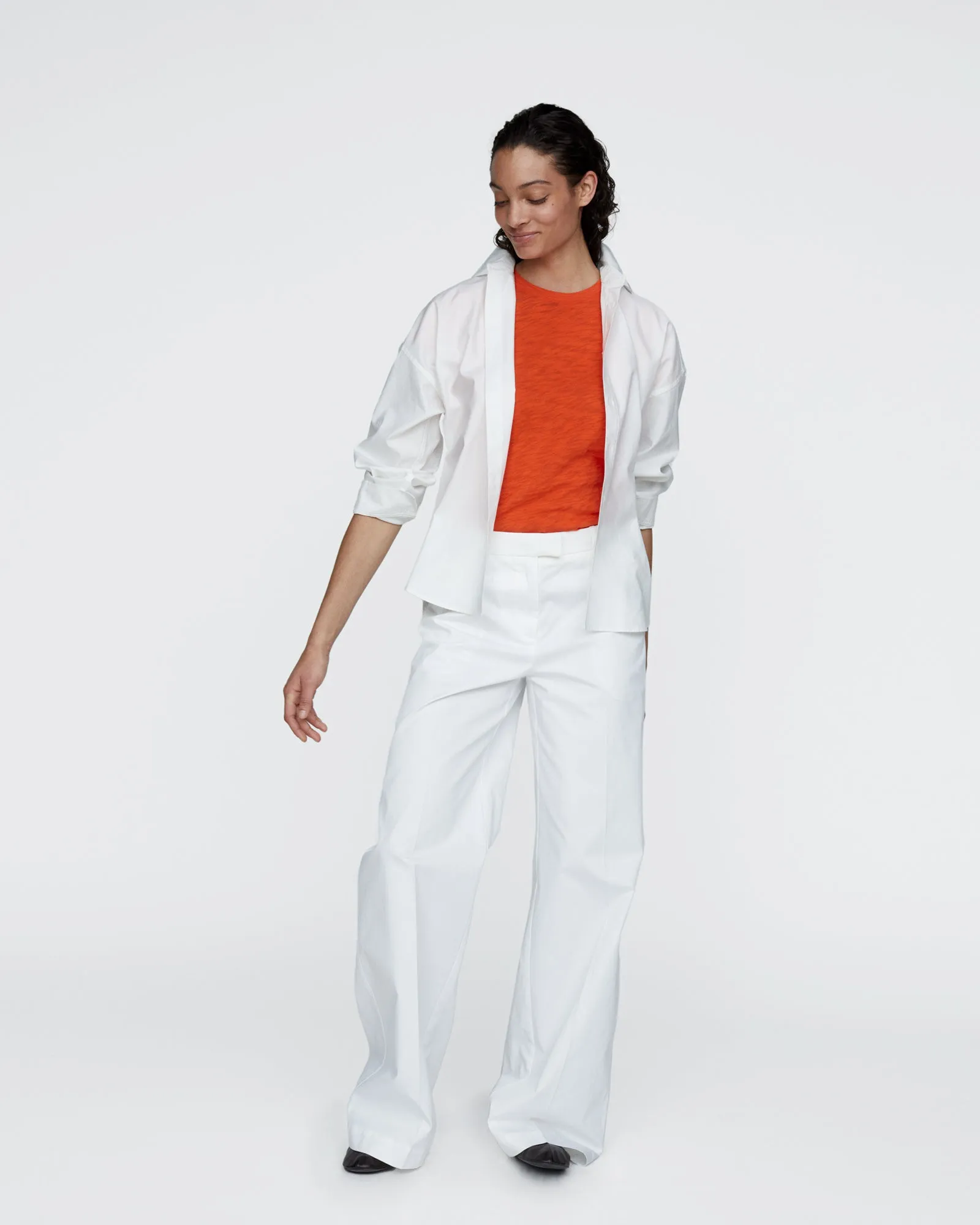 Slub Jersey Schoolboy Crew Neck Tee - Tomato sold by ATM product image thumbnail 3