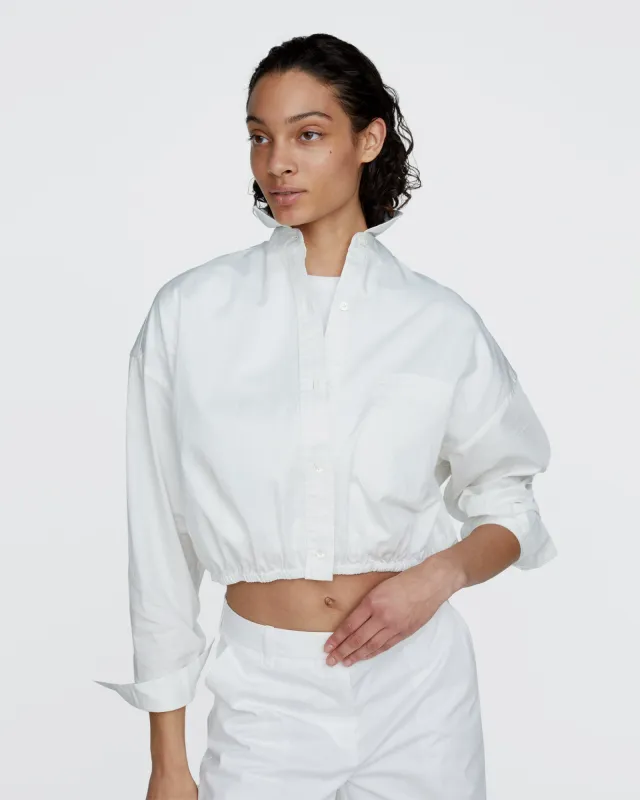 Cinched Waist Shirt - White made by ATM