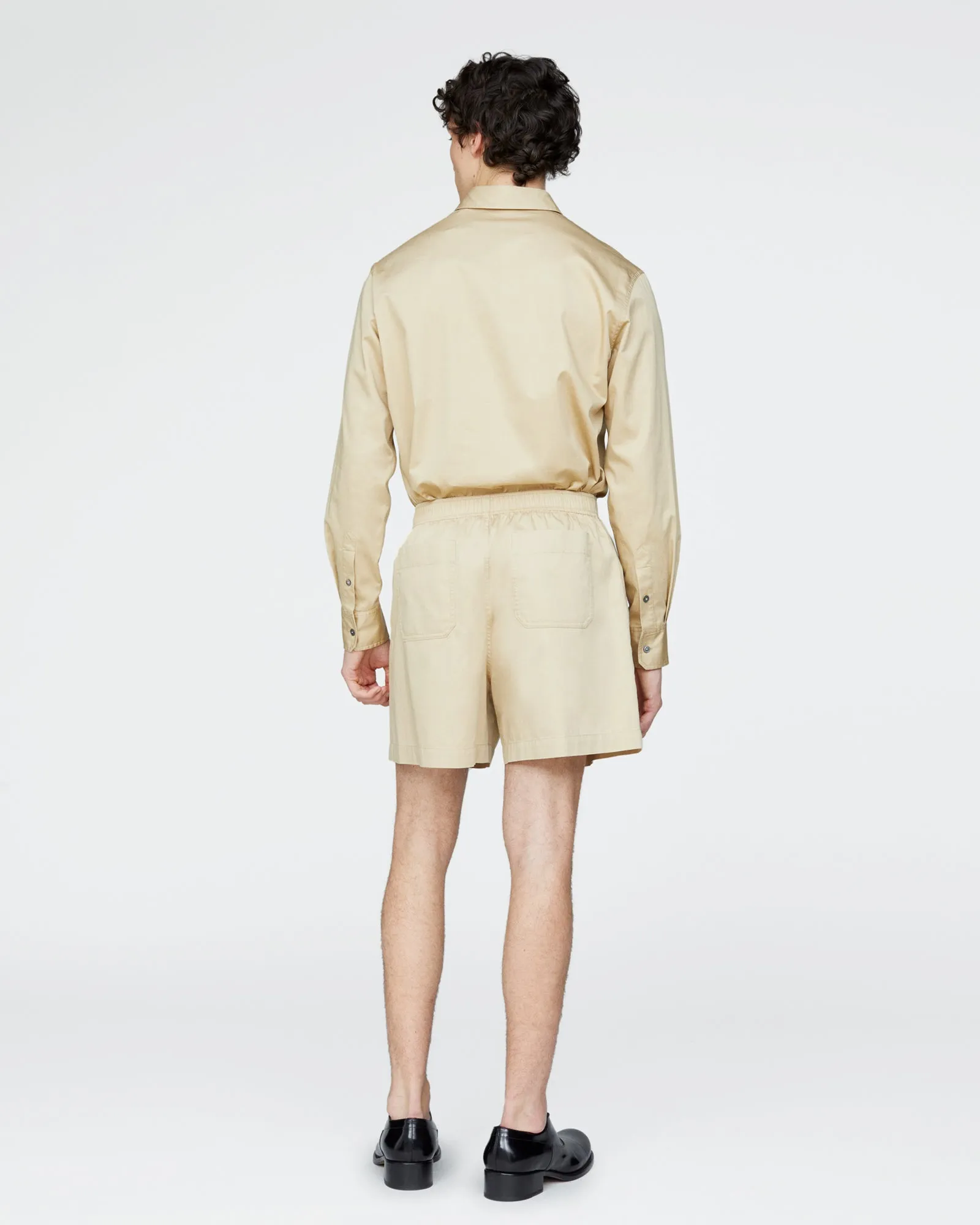 Cotton Poplin Shorts - Macadamia sold by ATM product image thumbnail 3