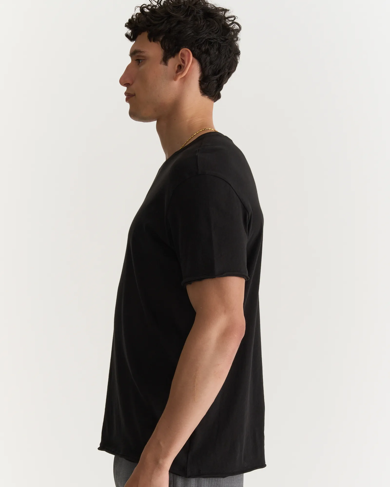 Vintage Jersey Crew Neck Tee - Black sold by ATM product image thumbnail 2