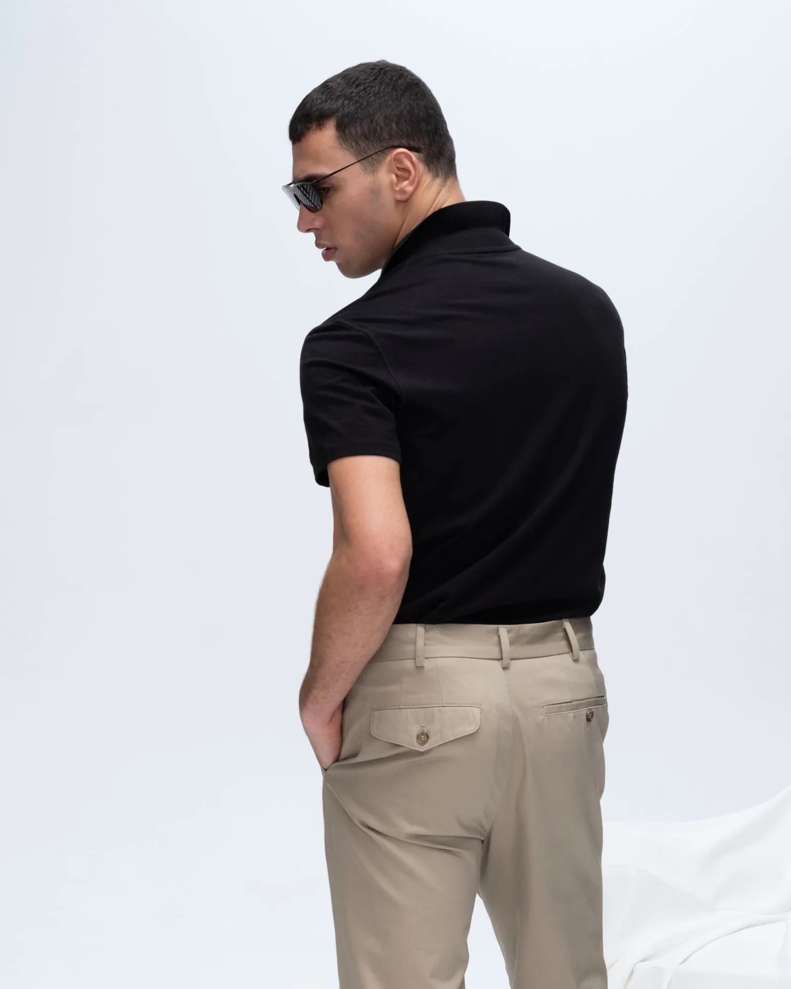 Classic Jersey Polo - Black sold by ATM product image thumbnail 2