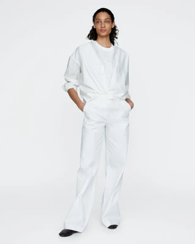 Cotton Twill Lee Pant - White made by ATM