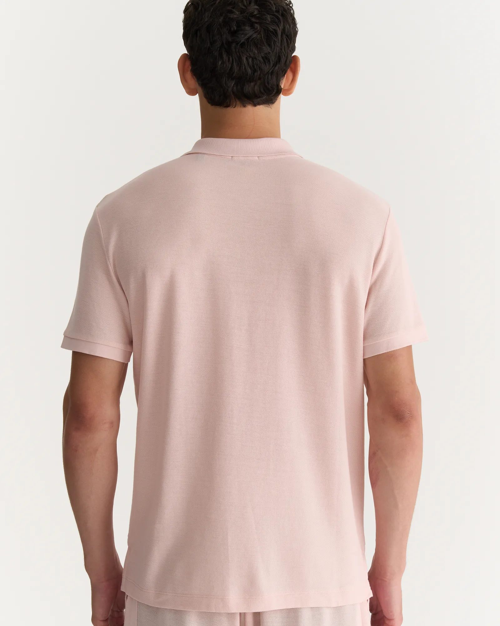 Pima Cotton Pique Polo - Faded Rose sold by ATM product image thumbnail 3