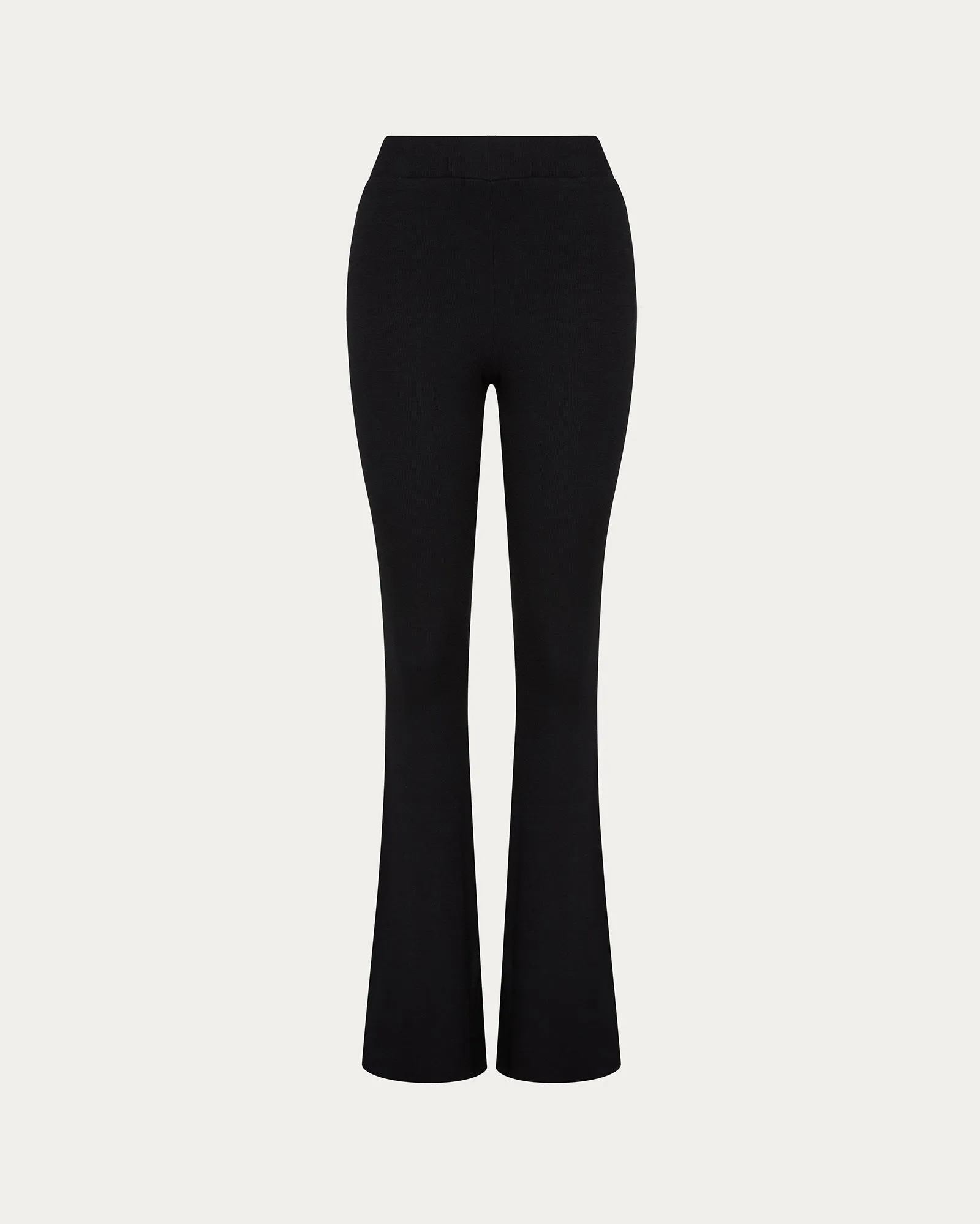 Modal Rib Flare Pant - Black sold by ATM product image thumbnail 4