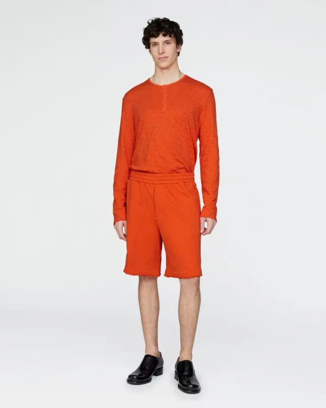French Terry Pull-On Shorts - Tomato made by ATM