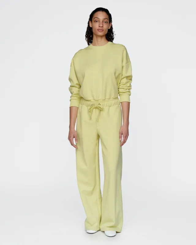 French Terry Cheer Crew Neck Sweatshirt - Mellow Yellow made by ATM