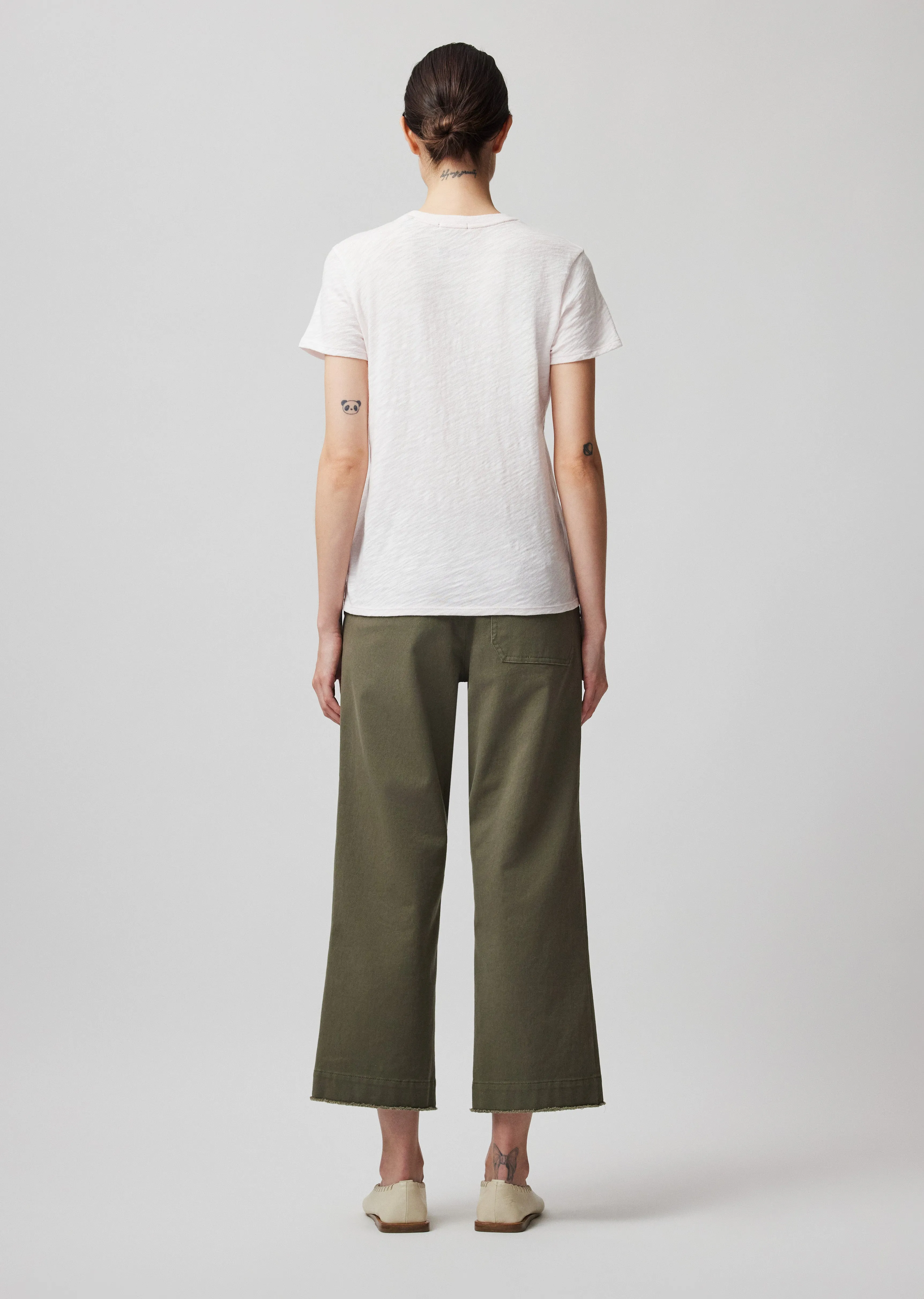 Slub Jersey Schoolboy Short Sleeve Crew Neck Tee - Faded Rose sold by ATM product image thumbnail 5