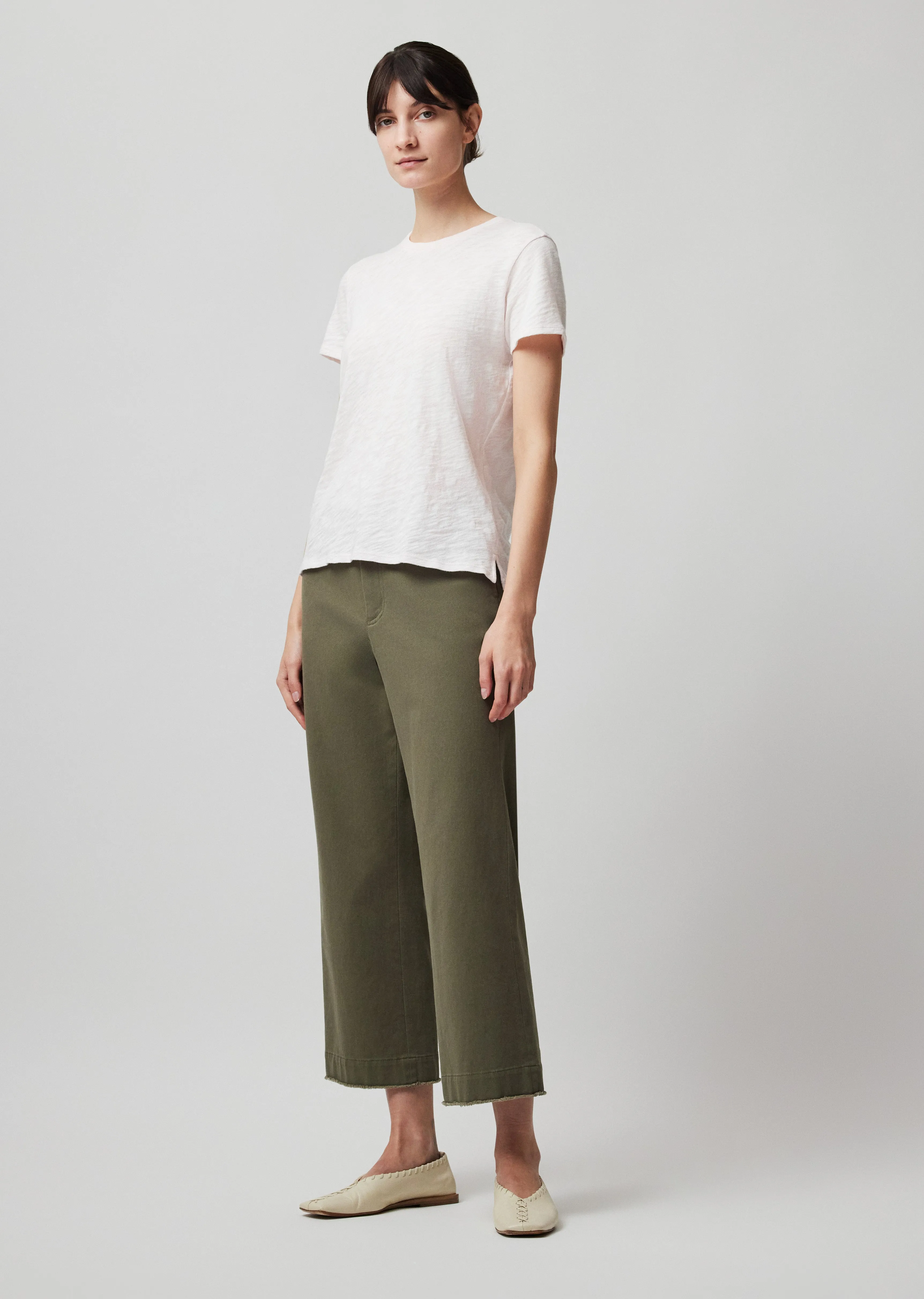 Slub Jersey Schoolboy Short Sleeve Crew Neck Tee - Faded Rose sold by ATM product image thumbnail 2