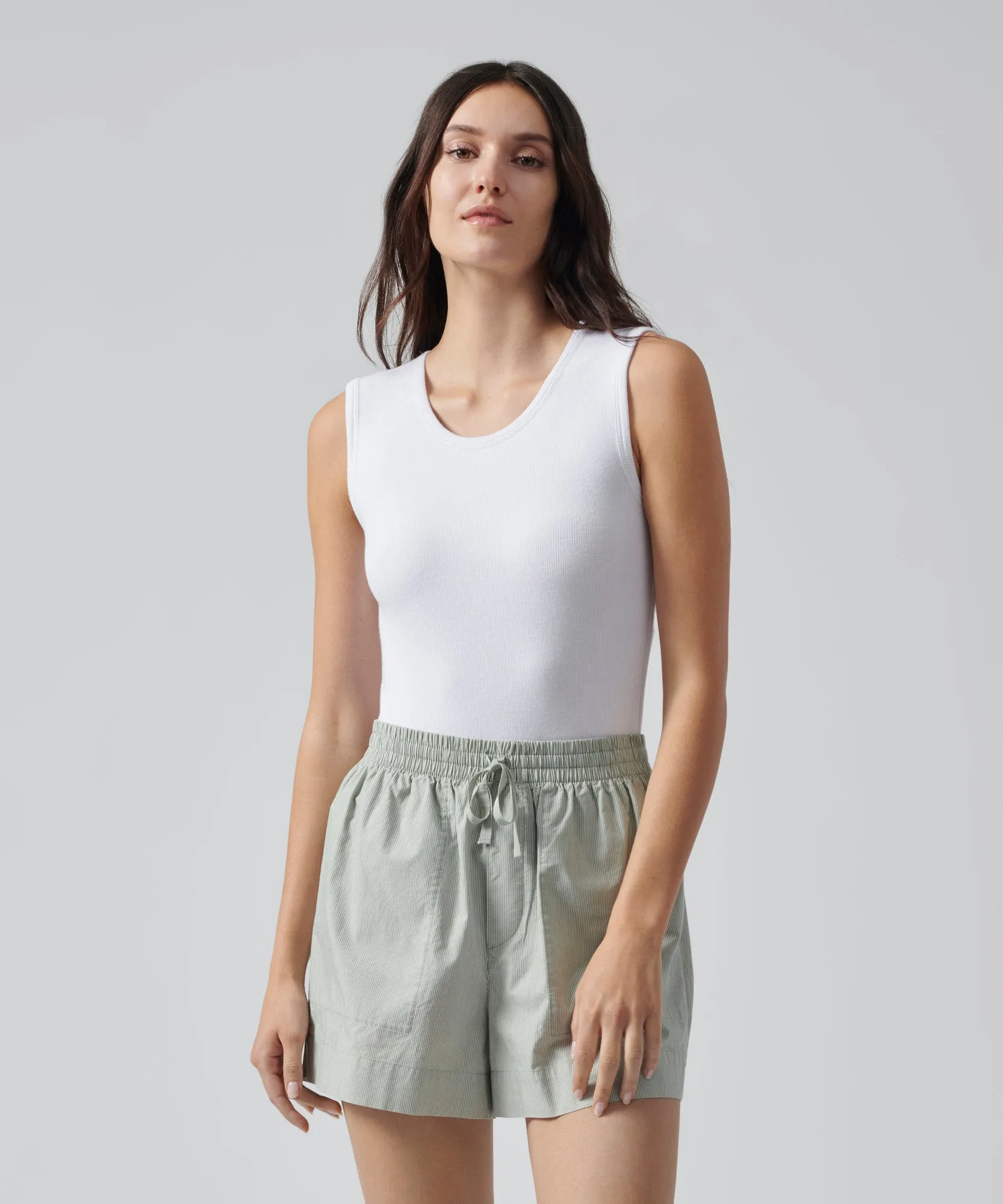 Modal Rib Sleeveless Bodysuit - White sold by ATM