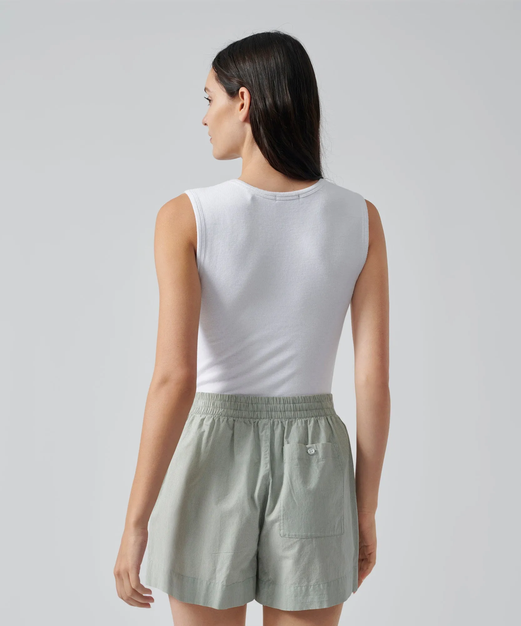 Modal Rib Sleeveless Bodysuit - White sold by ATM product image thumbnail 3