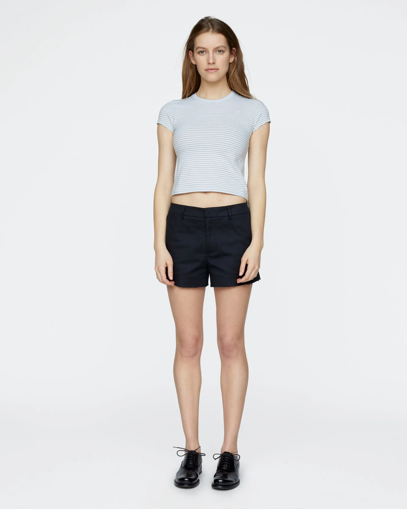 Cotton Twill Shorts - Black sold by ATM product image thumbnail 2