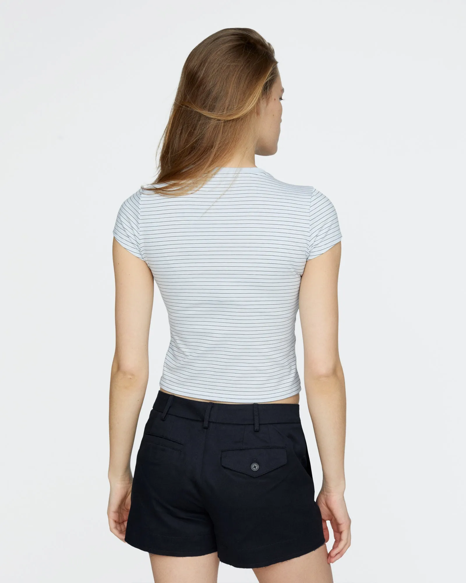 Cotton Twill Shorts - Black sold by ATM product image thumbnail 3